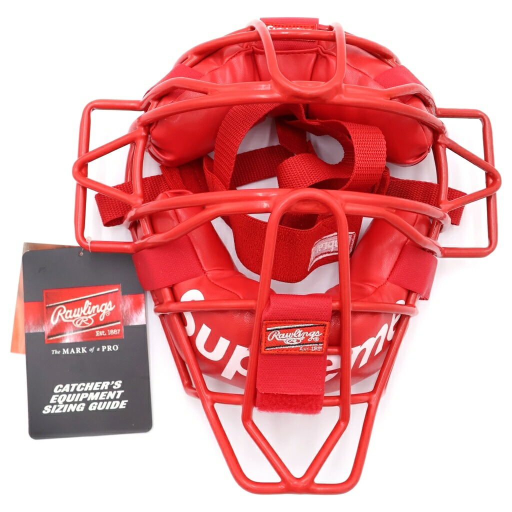 SUPREME(シュプリーム) 大いさ:- 18SS ×Rawlings Catcher\u0027s Mask ローリングス 捕手恍ける 赤いこと【新古品/中古】【座標軸S】【色合い赤いこと】【オンライン制限事項商いもの】
