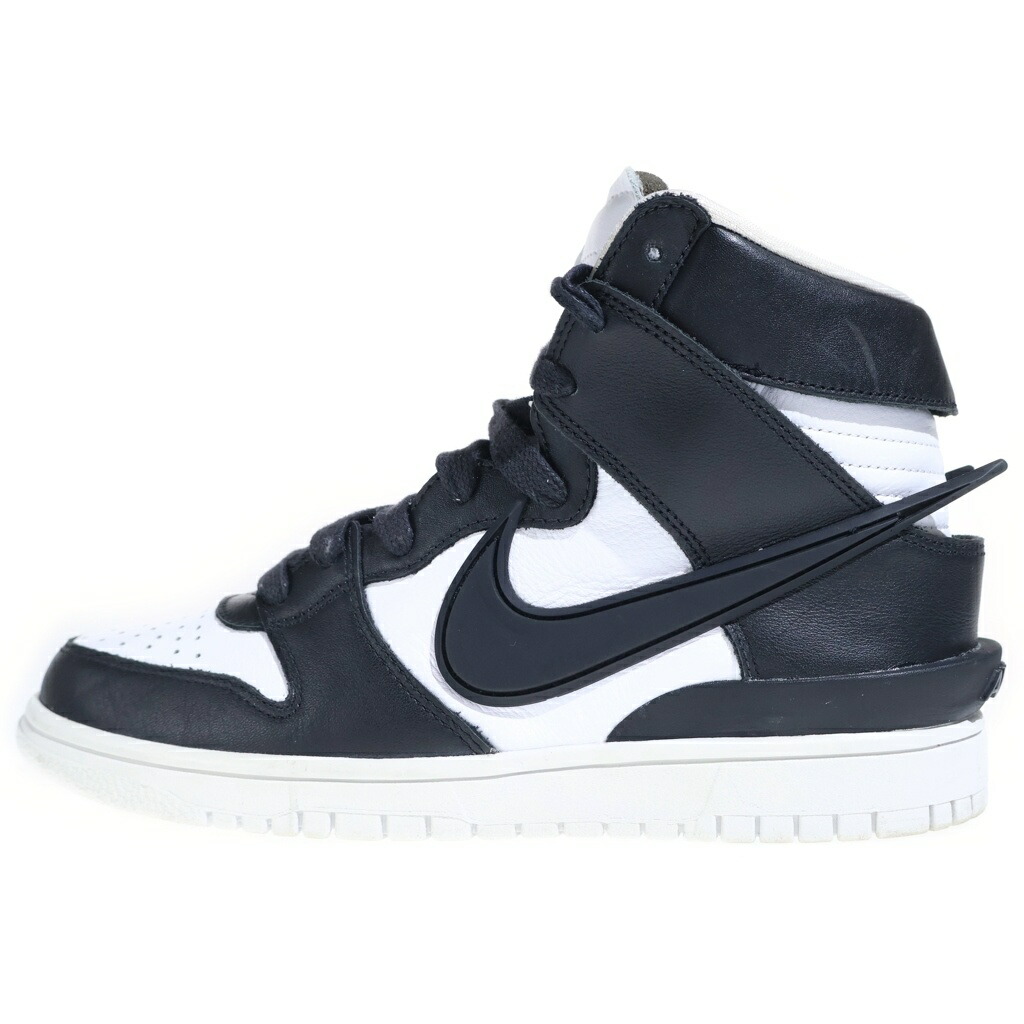NIKE(ナイキ) 大きさ:25.0糎 ×AMBUSH DUNK HIGH BLACK アンブッシュ ダンク ハイカットスニーカー 黒いこと/白いこと US7/25糎 CU7544-001【中古】【座標軸B】【色合い黒いこと】【オンライン制限事項商いもの】