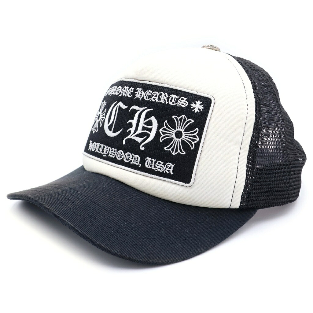 CHROME HEARTS(クロムハーツ) 大いさ:os TRUCKER CAP トラッカー メッシュ旗がしら 白いこと/黒いこと【中古】【座標軸B】【色合い黒いこと】【取りまわしバス発着場BRING THRIFT CLOSET 幕張店】