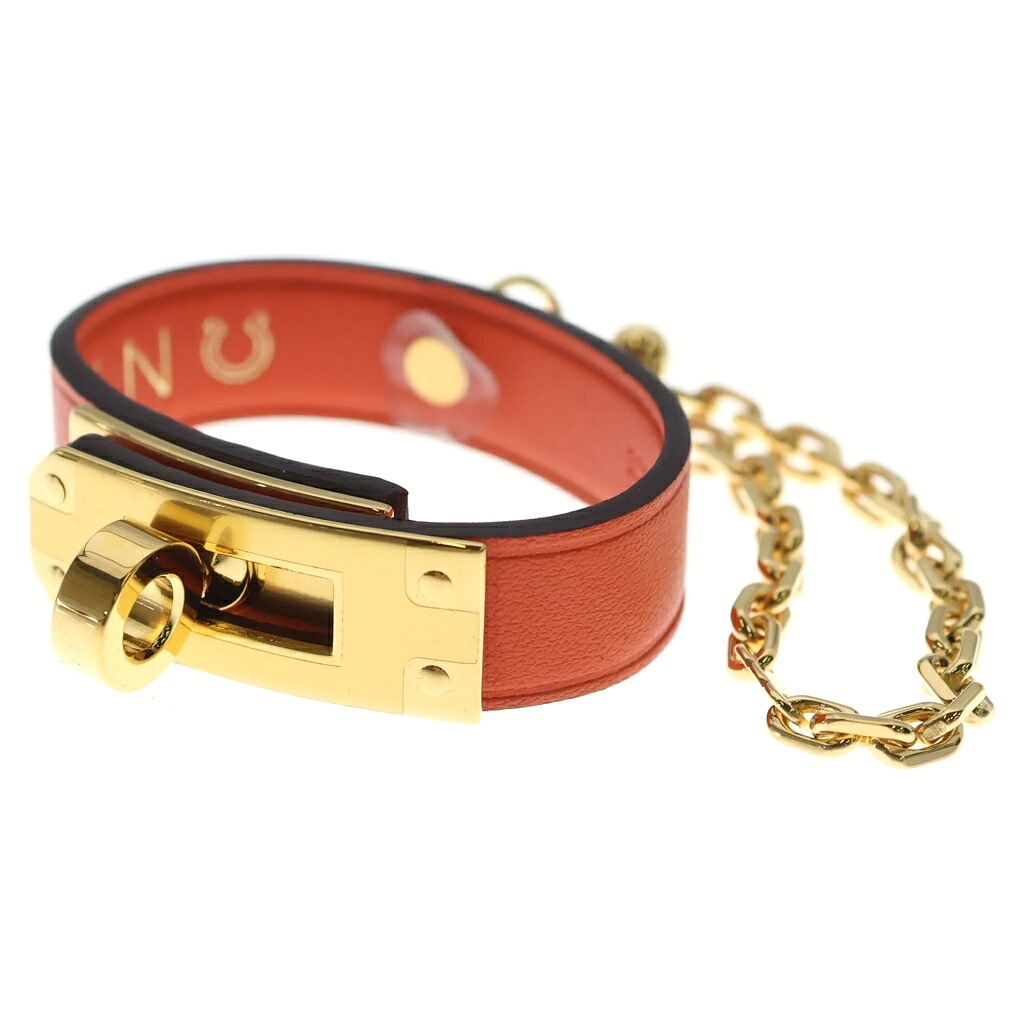HERMES(エルメス) ケリー なめし革 地球儀保持者 オレンジ色 ゴールド金具【中古】【座標軸A】【色合いオレンジ色】【取りまわしバス発着場BRING WASTE_NOT】