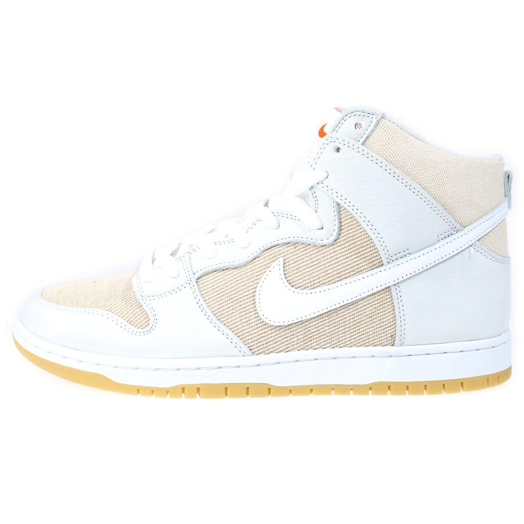 NIKE SB(ナイキエスビー) 大きさ:29糎 DUNK HI PRO ISO ORANGE LABEL UNBLEACHED NATURAL ダンク 労働者階級 オレンジラベルアンブリーチドナチュラル ハイカットスニーカー ベージュ US11/29糎 DA9626-100【中古】【座標軸A】【色合いベージュ】【オンライン制限事項商いもの】