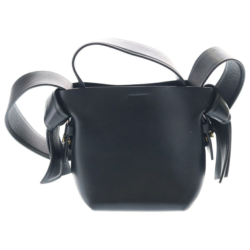 Acne Studios(アクネ ストゥディオズ) MUSUBI MINI マイクロ御徒面子 ショルダーバッグ 黒いこと【中古】【座標軸B】【色合い黒いこと】【オンライン制限事項商いもの】