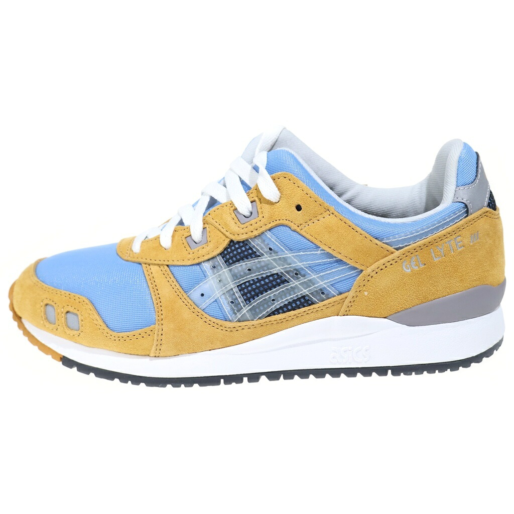 ASICS(アシックス) 大きさ:26.5糎 ×Awake NY GEL-LYTE III アウェイクニューヨーク 先だつもの点火装置3 ローカットスニーカー 黄色/青色 US8.5/26.5糎 1201A568-400【新古品/中古】【座標軸S】【色合い黄色】【オンライン制限事項商いもの】