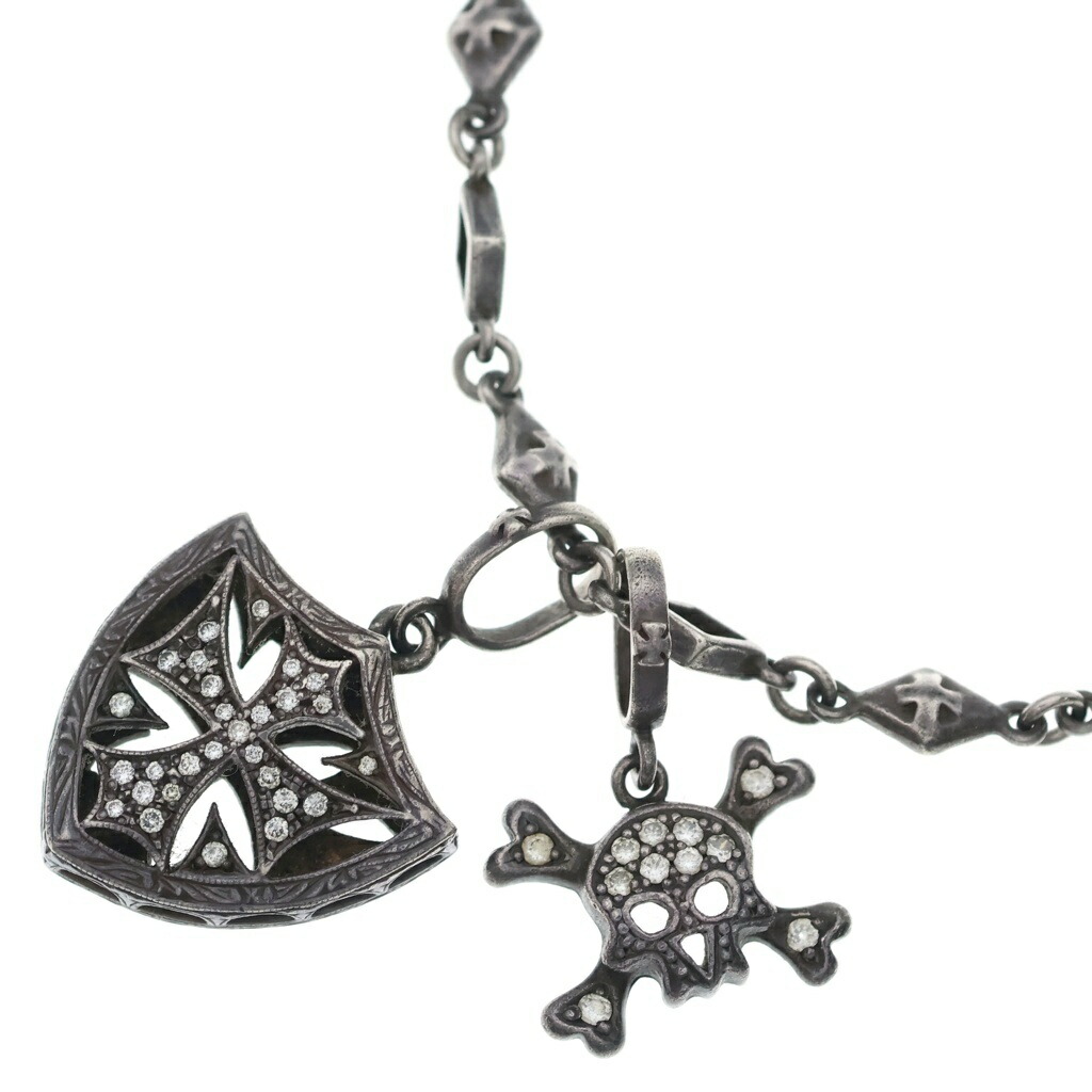Loree Rodkin(ローリーロドキン) ゴシッククロス スカルペンダント チェーンネックレス シルバー【中古】【程度A】【カラーシルバー】【取扱店舗BRING渋谷ANNEX店】｜ブランド買取・販売　BRING