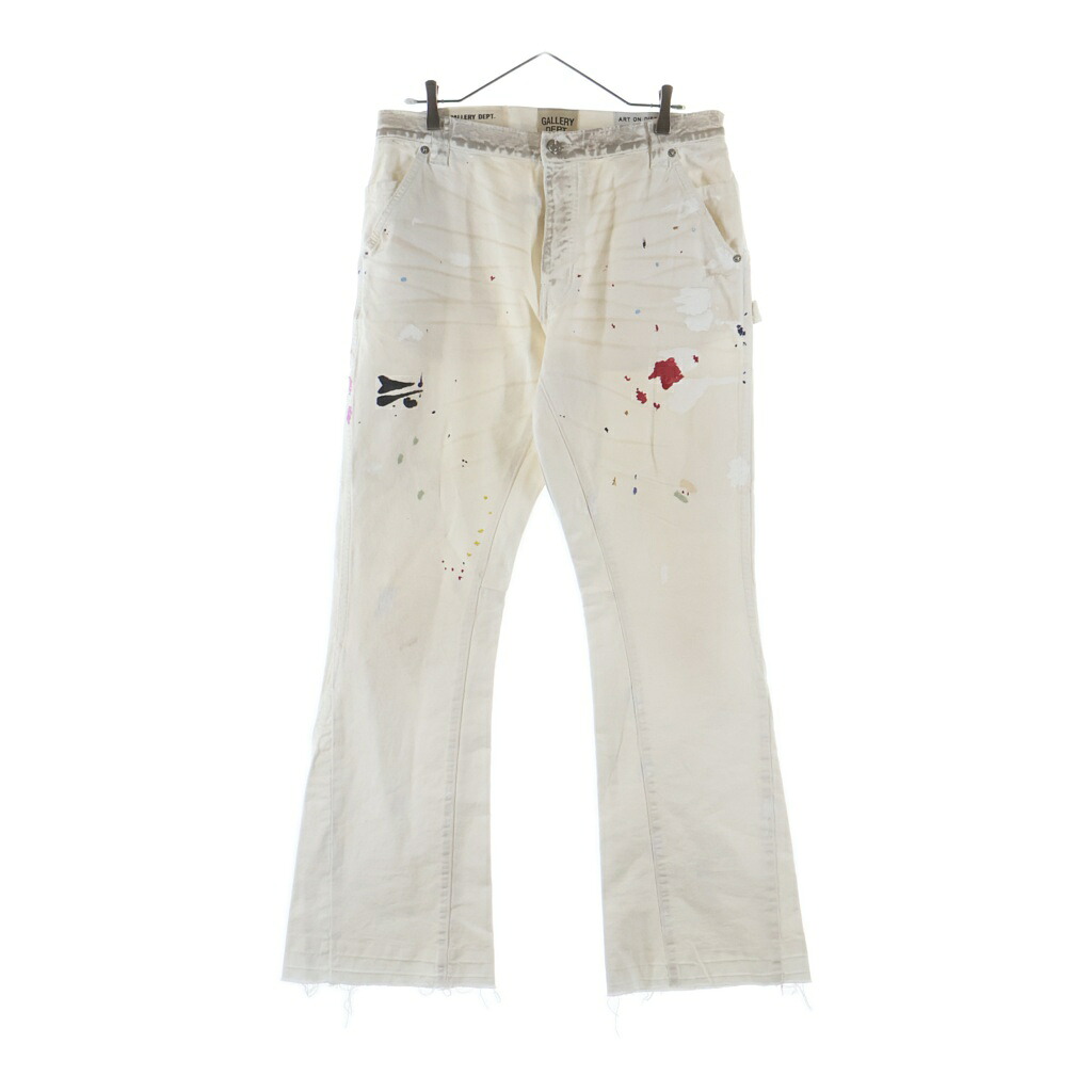 GALLERY DEPT.(ギャラリーデプト) サイズ:31 24SS LE BAR DE MUSIC FLARE レ バー デ ミュージック フレアパンツ ホワイト【中古】【程度B】【カラーホワイト】【取扱店舗BRING福岡天神店】｜ブランド買取・販売　BRING 25,574円