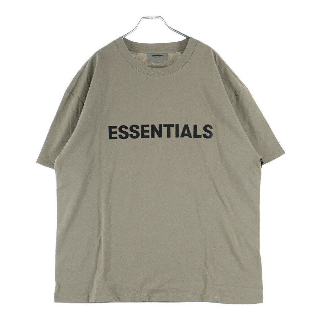 FEAR OF GOD ESSENTIALS(フィアオブゴッド エッセンシャルズ) サイズ:L S/S T-SHIRT ラバーロゴ 半袖Tシャツ ベージュ【新古品/中古】【程度S】【カラーベージュ】【取扱店舗BRING京都河原町店】｜ブランド買取・販売　BRING