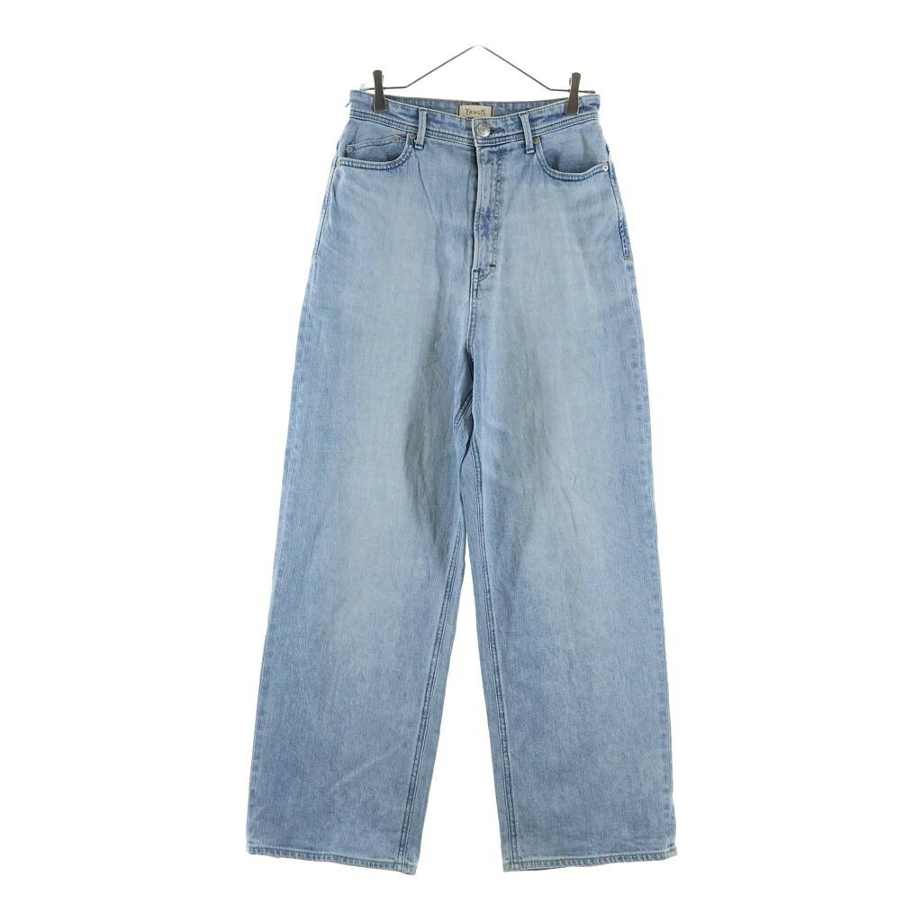 YANUK(ヤヌーク) 大きさ:26 JOAN Loose Straight Denim Pants ジョーン ルーズストレートデニムパンツ 青色 57131301【中古】【座標軸A】【色合い青色】【取りまわしバス発着場BRING横浜ビブレ店】