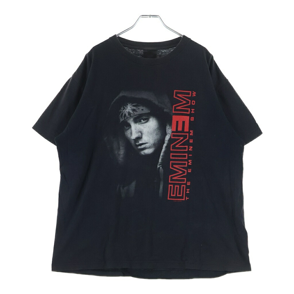 VINTAGE(ヴィンテージ) 大きさ:XL 00s EMINEM 2003 THE EMINEM SHOW エミネム 周遊旅行半袖プルオーバーカットソー 黒いこと【中古】【座標軸B】【色合い黒いこと】【取りまわしバス発着場BRING仙台店】