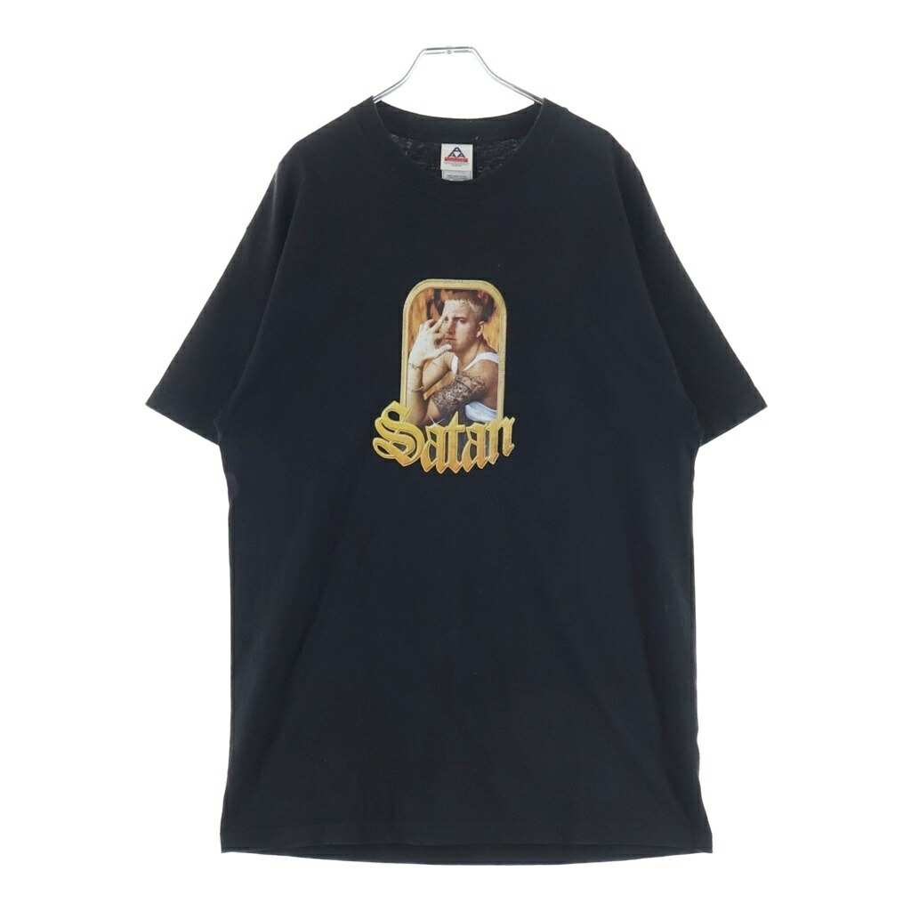 VINTAGE(ヴィンテージ) 大きさ:L 00s Satan HOT HOUSE サタンホットハウス 半袖プルオーバーカットソー 黒いこと【中古】【座標軸B】【色合い黒いこと】【取りまわしバス発着場BRING仙台店】