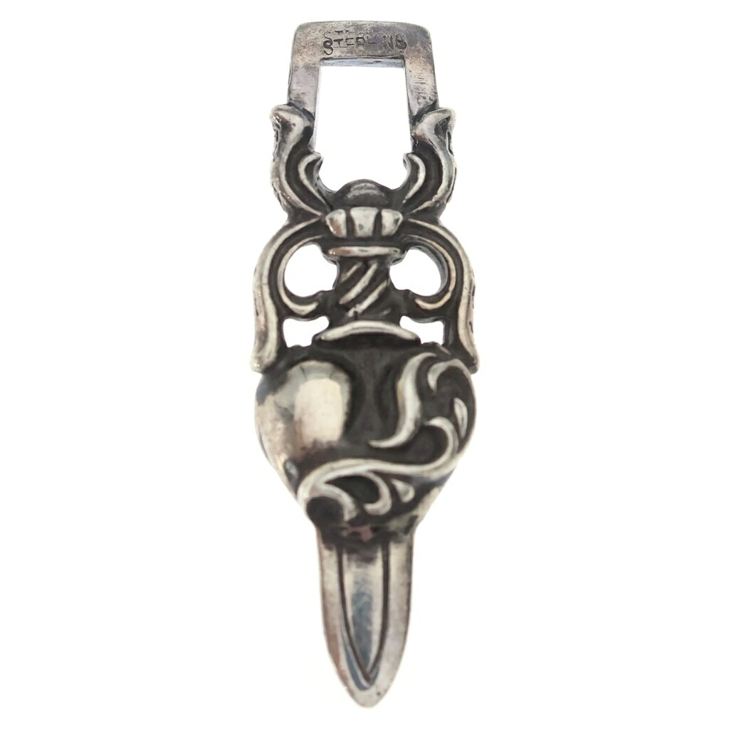 CHROME HEARTS(クロムハーツ) DAGGER HEART ダガーハート シャンデリヤいの一番 しろがね色 BCA243【中古】【座標軸B】【色合いしろがね色】【取りまわしバス発着場BRING横浜ビブレ店】