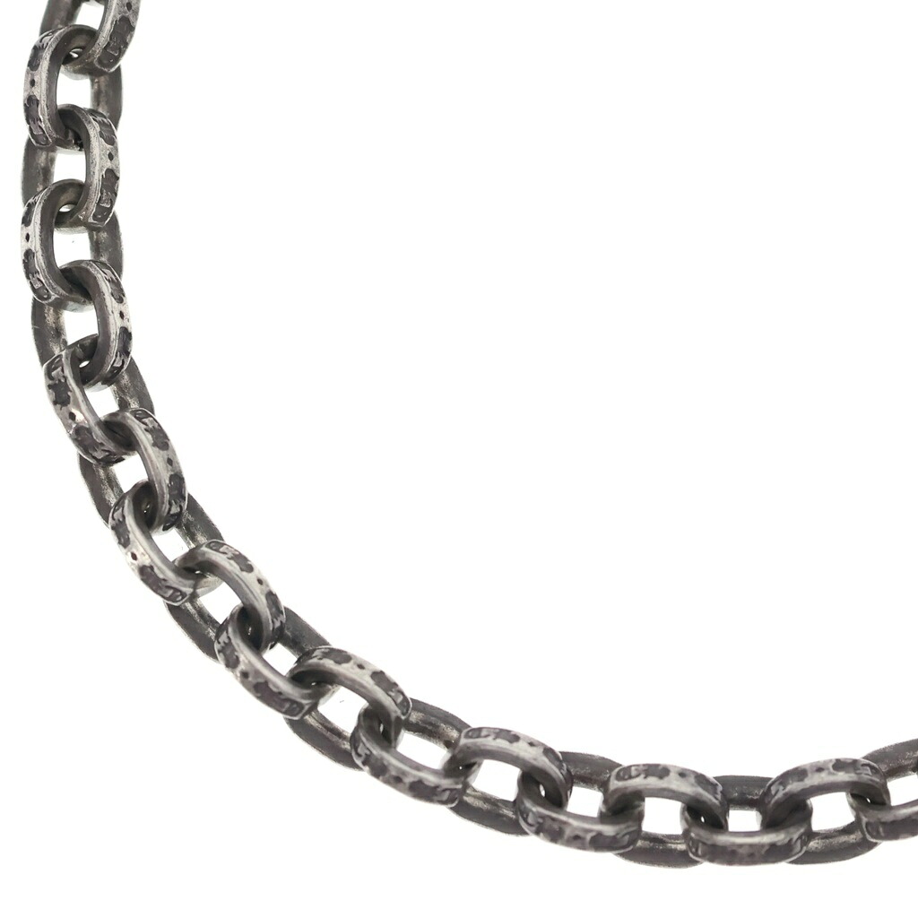 CHROME HEARTS(クロムハーツ) 大きさ:20.0inch PAPER CHAIN 20 ペーパーチェーンネックレス 20inch しろがね色BCA087【中古】【度合いB】【色つやしろがね色】【取りまわしバス発着場BRING WASTE_NOT】