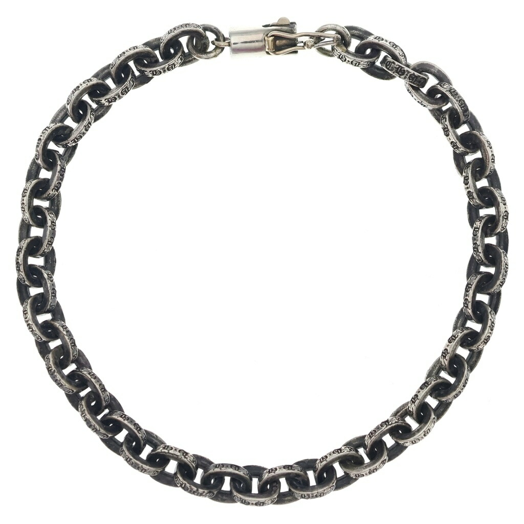CHROME HEARTS(クロムハーツ) 大きさ:7inch PAPER CHAIN 7 調査報告チェーン店 腕輪 しろがね色 BCA178【中古】【度合いB】【色つやしろがね色】【取りまわしバス発着場BRING京都河原町店】
