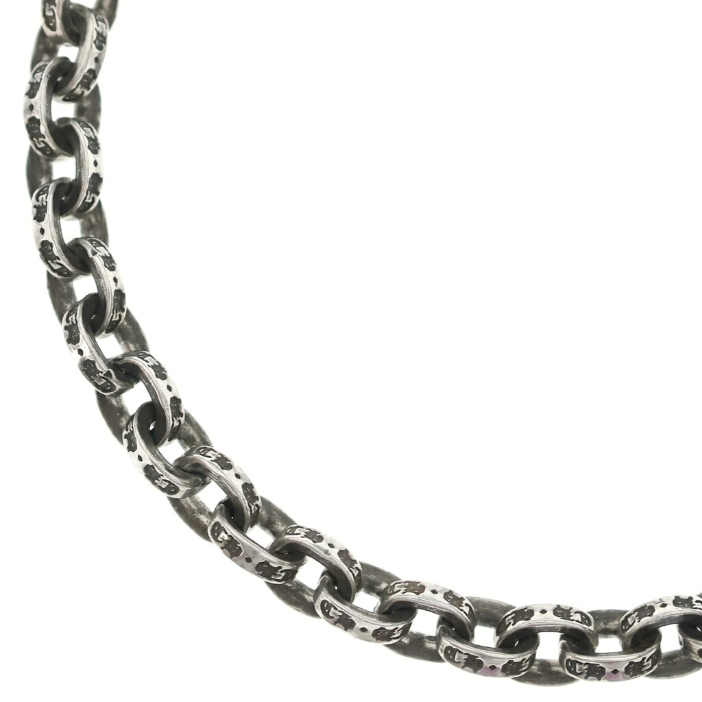 CHROME HEARTS(クロムハーツ) 大きさ:18.0inch PAPER CHAIN 18 ペーパーチェーンネックレス 18inch しろがね色 BCA086【中古】【座標軸B】【色合いしろがね色】【取りまわしバス発着場BRING仙台店】