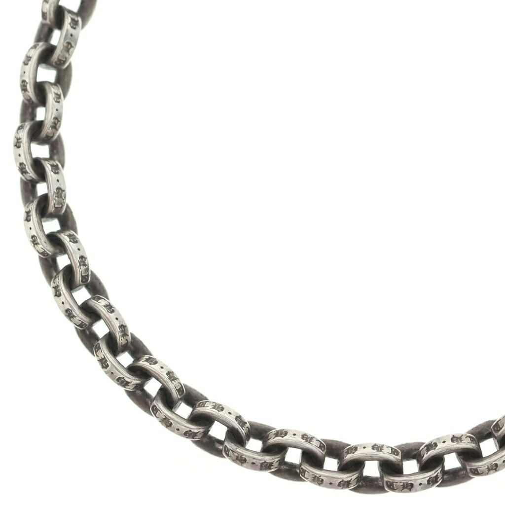 CHROME HEARTS(クロムハーツ) 大きさ:18.0inch PAPER CHAIN 18 ペーパーチェーンネックレス 18inch しろがね色 BCA086【中古】【座標軸B】【色合いしろがね色】【取りまわしバス発着場BRING仙台店】
