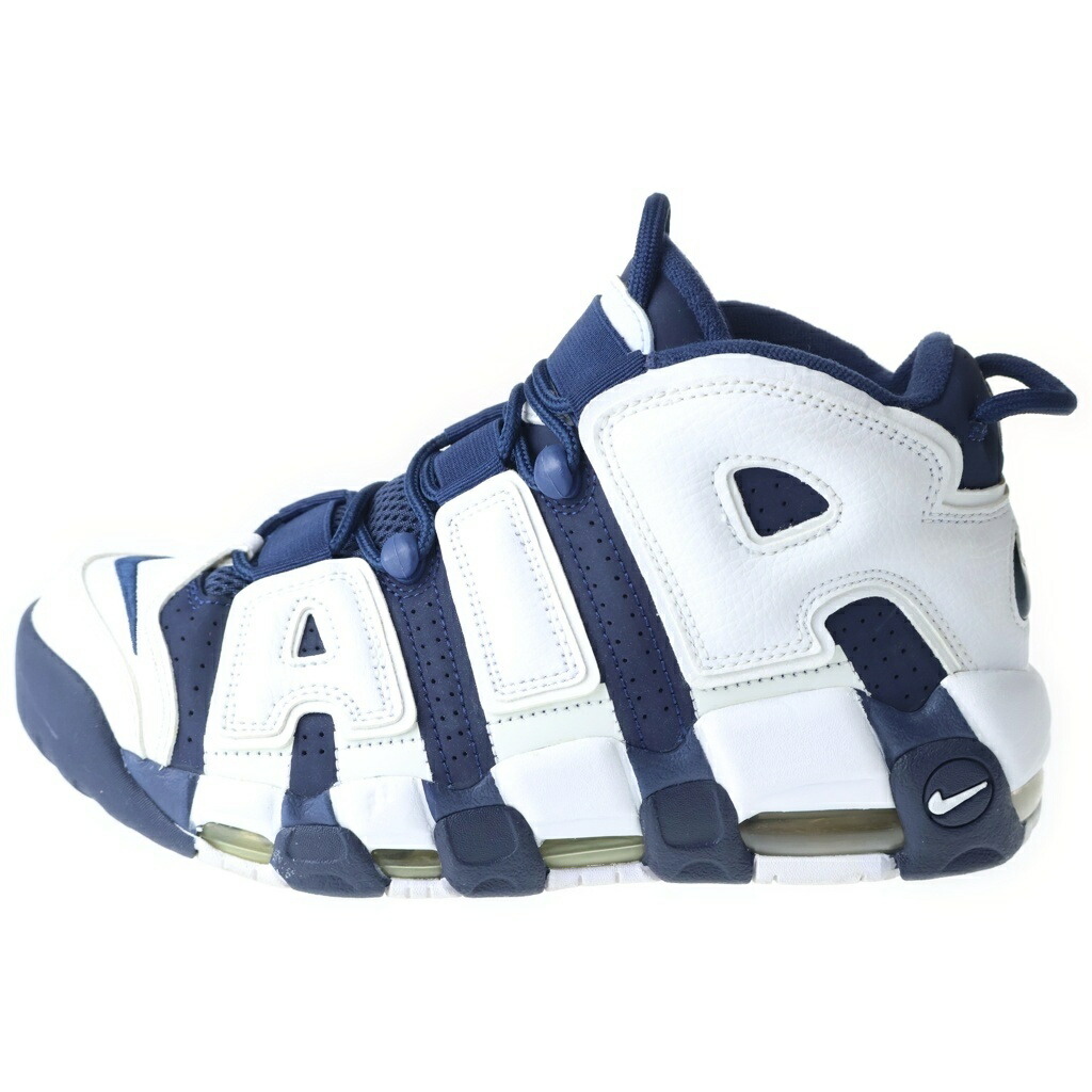 NIKE(ナイキ) 大きさ:US6.5/24.5珊 AIR MORE UPTEMPO OLYMPIC エア湖 トマス・モア 繰り上げるペース 国際オリンピック競技大会 US6.5/24.5珊 米国海軍 414962 104【中古】【度合いB】【カラーネイビー】【オンライン押さえる商いもの】
