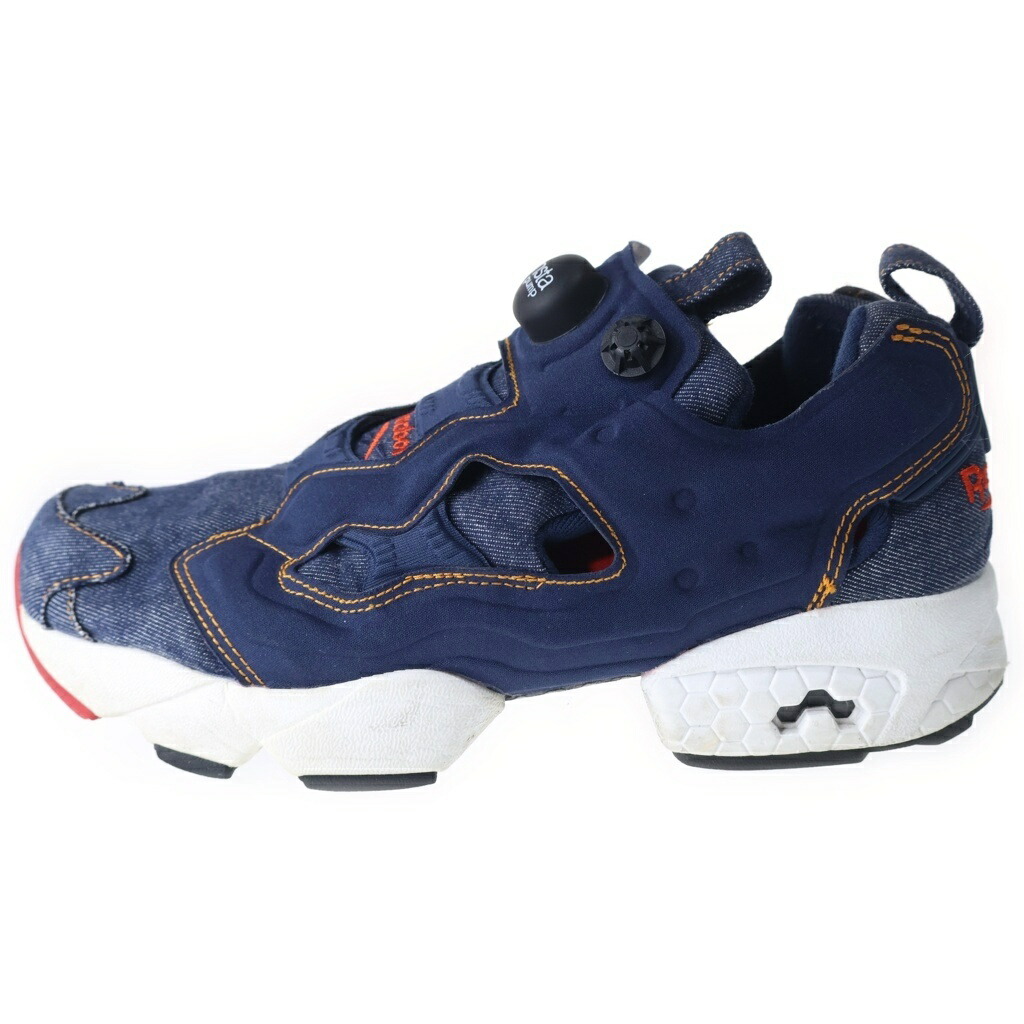 Reebok(リーボック) 大きさ:25.5珊 ×ZOZOTOWN Classic Insta Pump Fury OG Denim ×ゾゾタウン 古典派音楽 インスタポンプフューリー OG ジーンズ インディゴ AQ9345【中古】【度合いB】【色つや青碧】【オンライン押さえる商いもの】