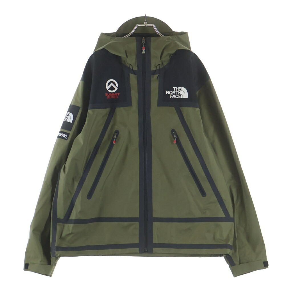 SUPREME(シュプリーム) 大いさ:L × THE NORTH FACE北の方人間の顔 SUMMIT SERIES OUTER TAPE SEAM MOUNTAIN JACKET ナイロンジップアップジャケット 緑であること NP121011【中古】【座標軸A】【色合い緑であること】【取りまわしバス発着場BRING札幌店】