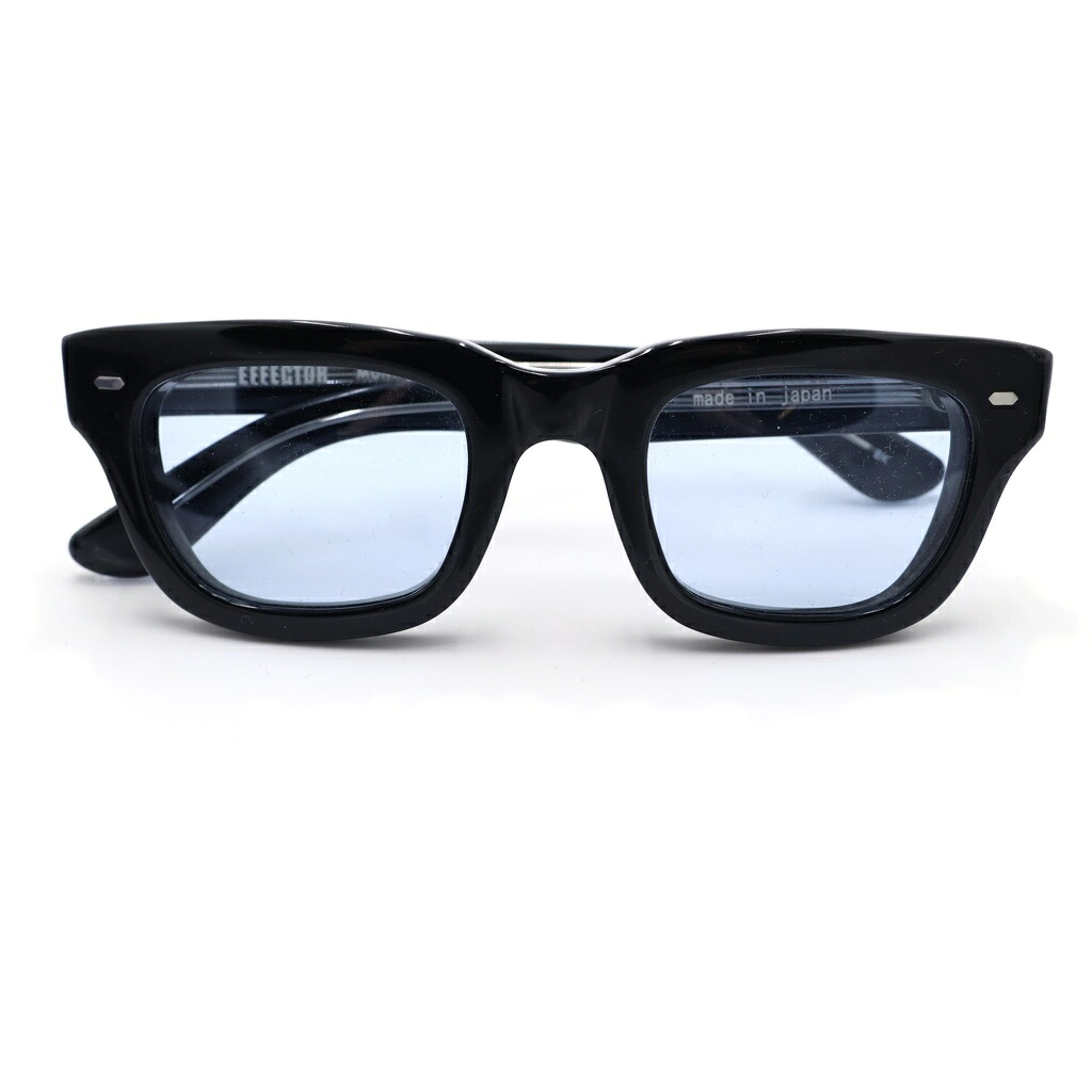 EFFECTOR(エフェクター) MUNAKATA ムナカタ スケルトンテンプル 真四角ひな形 アイウェア メガネ 黒いこと【中古】【度合いB】【色つや黒いこと】【オンライン押さえる商いもの】