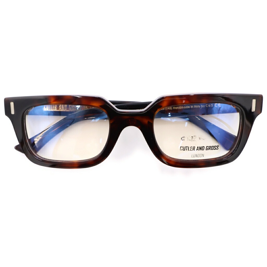 CUTLER AND GROSS(カトラーアンドグロス) 大きさ:51□23ー145 1306 真四角ひな形 黒眼鏡 眼鏡 赤銅色【新古品/中古】【度合いS】【色つや赤銅色】【オンライン押さえる商いもの】