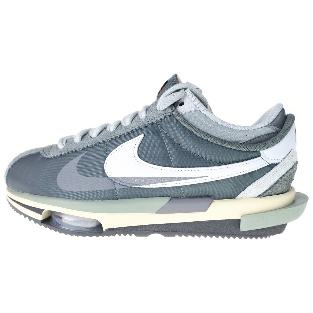 NIKE(ナイキ) 大いさ:27.0糎 ×sacai ZOOM CORTEZ IRON GREY DQ0581-001 サカイ 望遠レンズ コルテッツ 鉄 ローカットスニーカー 薄墨色 US9/27糎【新古品/中古】【座標軸S】【色合い薄墨色】【オンライン制限事項商いもの】