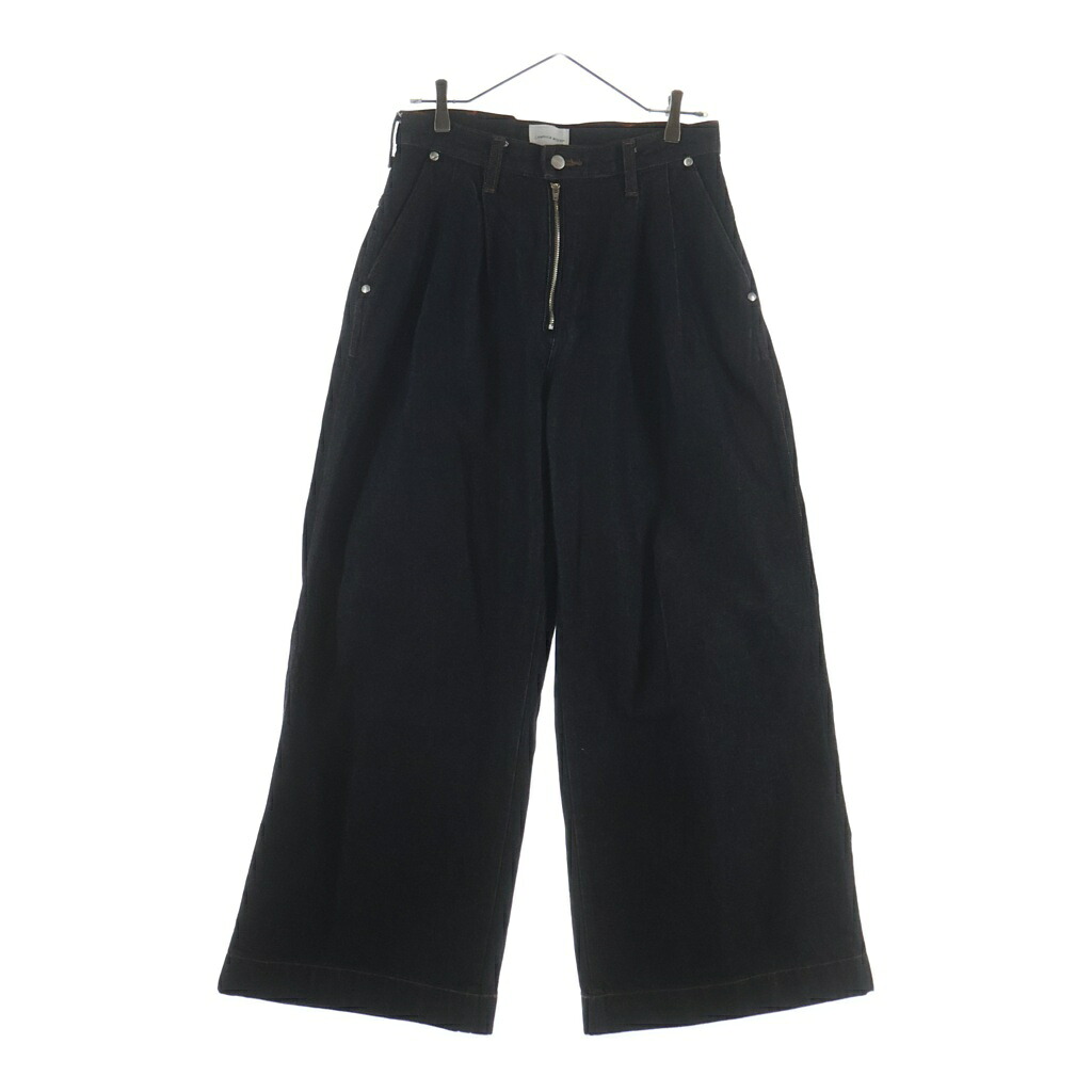 Wrangler(ラングラー) 大きさ:M ×CAMPHOR WOOD カンファーウッド ファスナー飛球 2タックワイドデニムパンツ インディゴ WS0230【中古】【座標軸B】【色合い青色】【取りまわしバス発着場BRING福岡天神店】