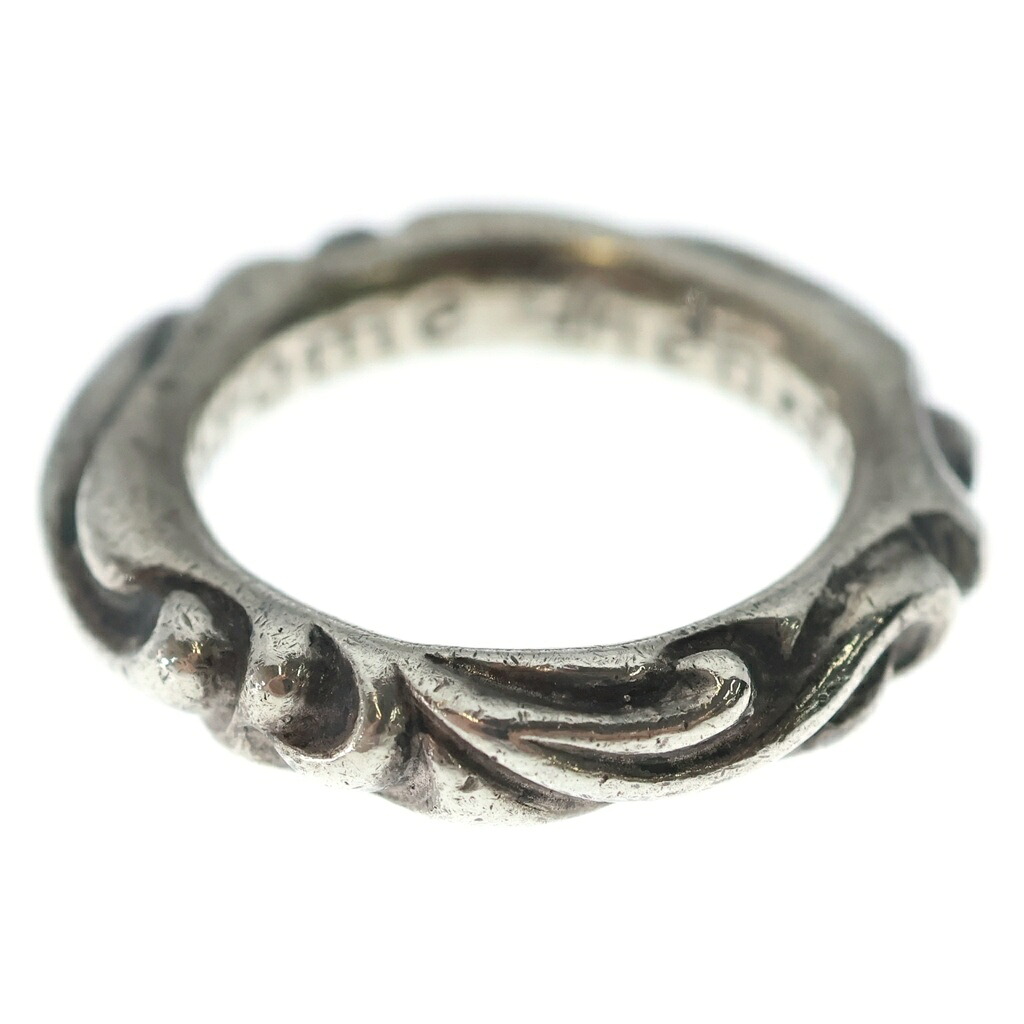 CHROME HEARTS(クロムハーツ) 大きさ:11.5号 Scroll Band Ring スクロールバンドリング 指環 SV925 #12【中古】【度合いB】【色つやしろがね色】【取りまわしバス発着場BRING WASTE_NOT】