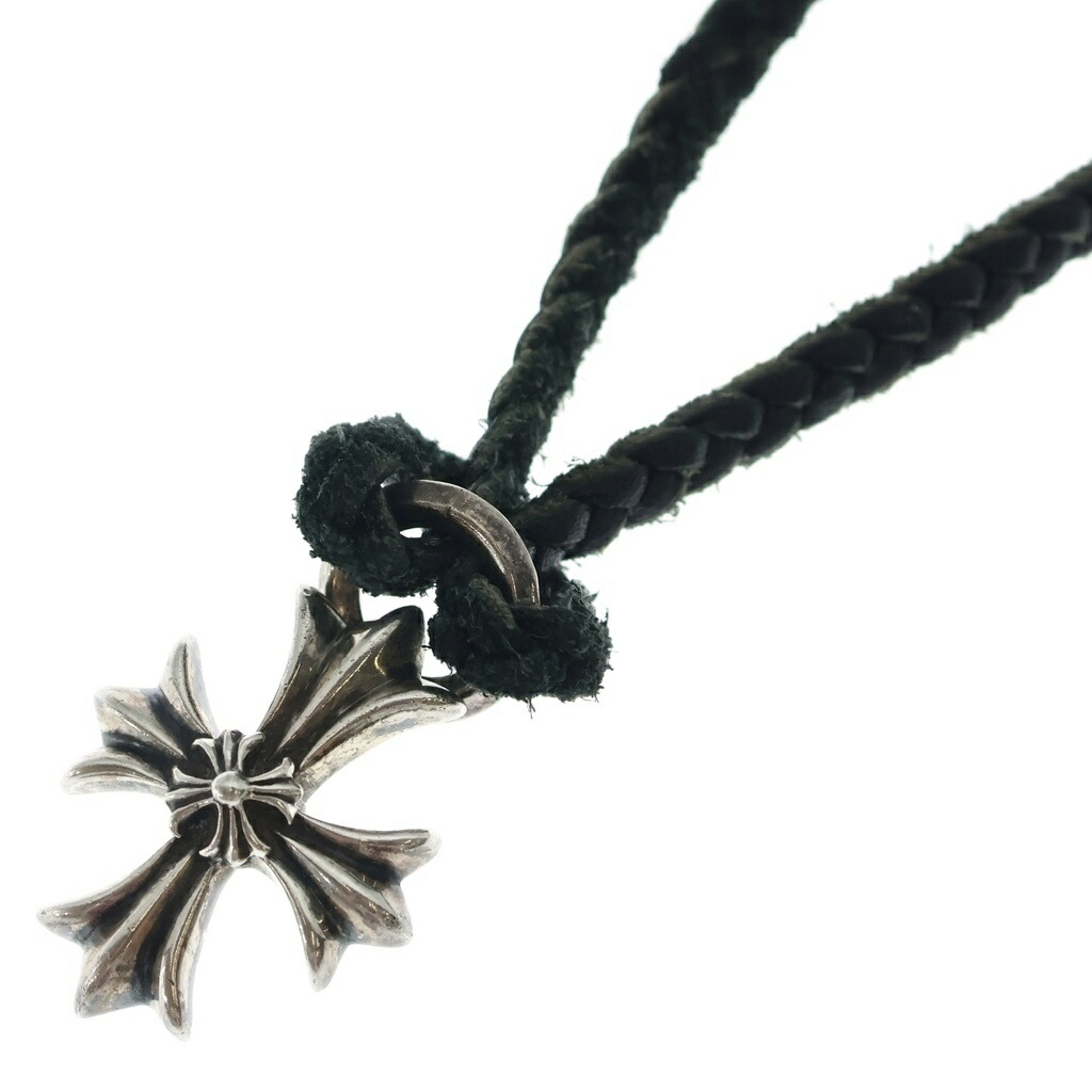 CHROME HEARTS(クロムハーツ) DBL CH PRS ダブル CHプラス ペンダントトップWレザーブレイド シルバー【中古】【程度B】【カラーシルバー】【取扱店舗BRING WASTE_NOT】｜ブランド買取・販売　BRING