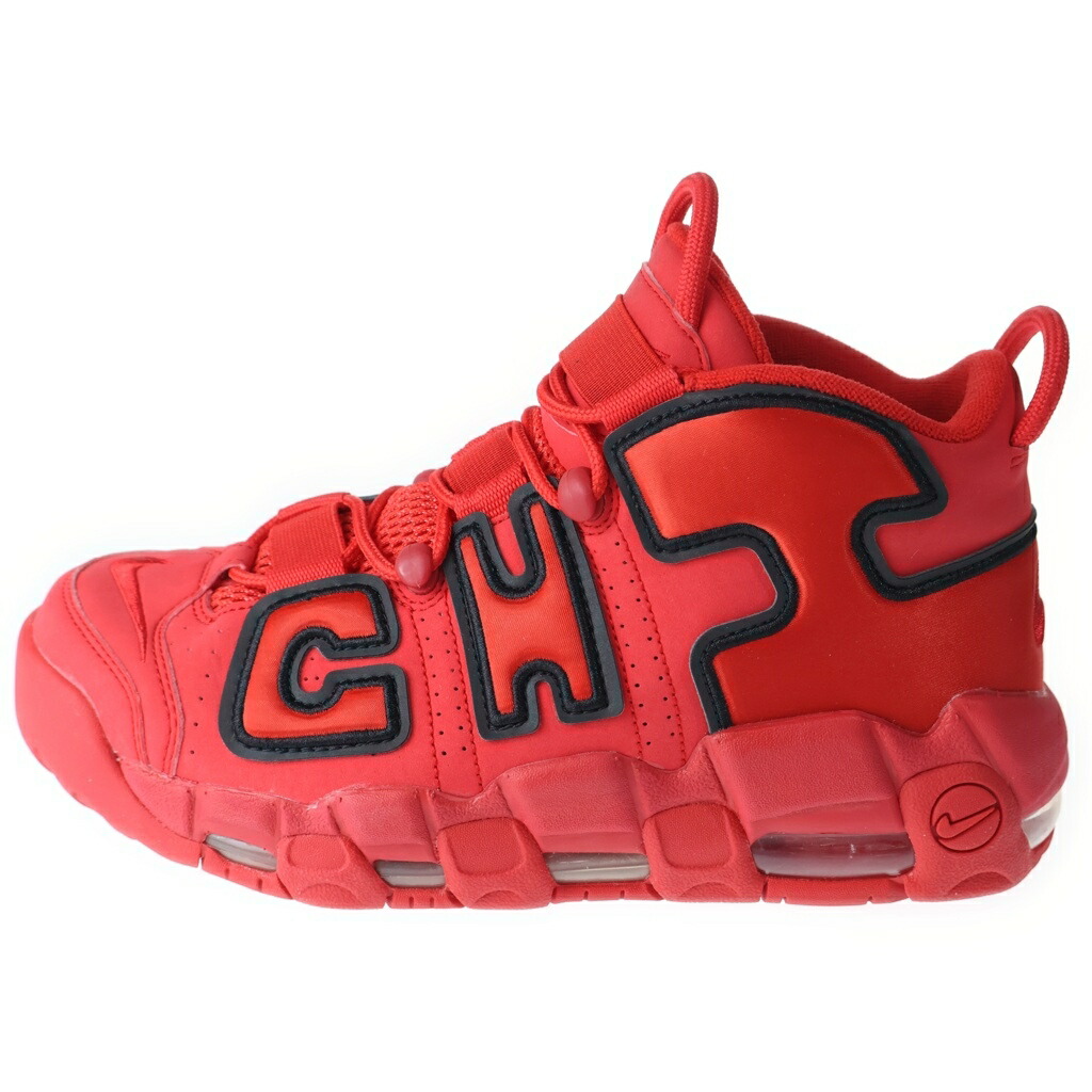 NIKE(ナイキ) 大きさ:25.0糎 AIR MORE UPTEMPO 大気圏 トマス・モア 引きあげるペース ハイカットスニーカー 赤いこと US7/25糎 AJ3138-600【中古】【座標軸A】【色合い赤いこと】【オンライン制限事項商いもの】