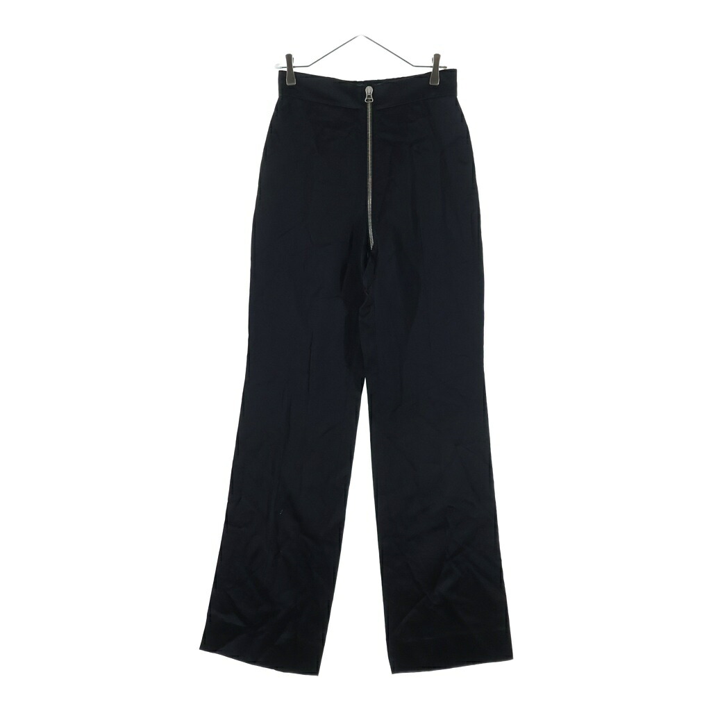 GUCCI(グッチ) 大きさ:38 ジップストレートパンツ 黒いこと 694447【中古】【座標軸A】【色つや黒いこと】【取りまわしバス発着場新宿】