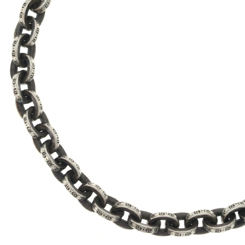 CHROME HEARTS(クロムハーツ) 大きさ:20.0inch PAPER CHAIN 20 ペーパーチェーンネックレス 20inch しろがね色BCA087【中古】【度合いB】【色つやしろがね色】【取りまわしバス発着場OneStyle新宿店】