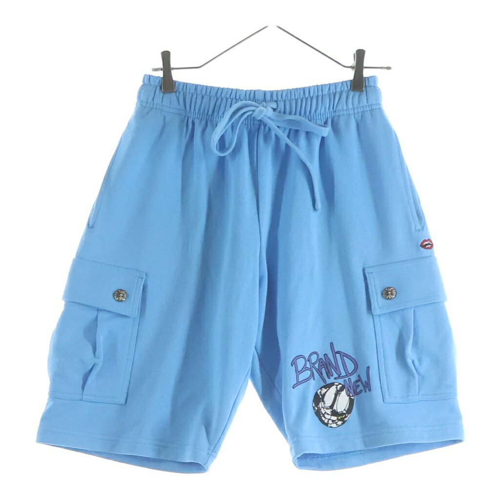 CHROME HEARTS(クロムハーツ) 大きさ:S ×MATTY BOY SHORTS マッティボーイ ロゴタイプ刷り上げる スウェットショーツ カーゴハーフパンツ 青味【中古】【座標軸B】【色合い青味】【取りまわしバス発着場BRING WASTE_NOT】