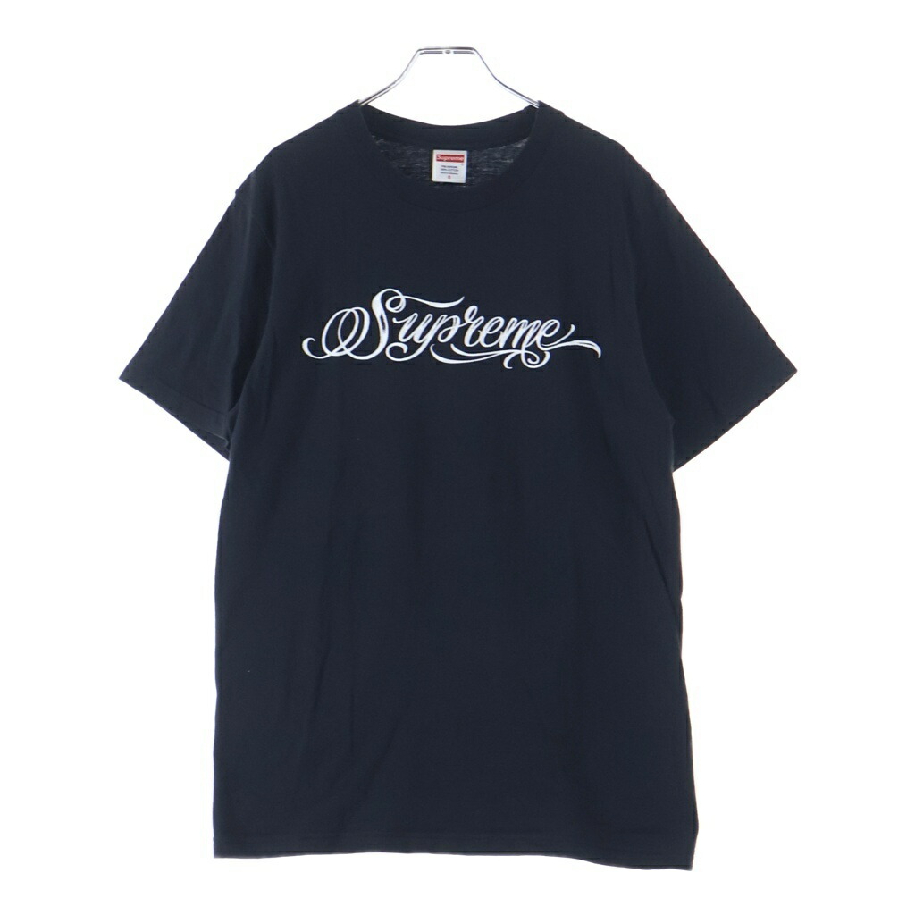 SUPREME(シュプリーム) 大きさ:S 24AW Script Logo S/S Tee 向こう正面刷り上げる 労働者の一団のど首 半袖プルオーバー 黒いこと【中古】【座標軸B】【色合い黒いこと】【取りまわしバス発着場BRING梅田茶屋町店】