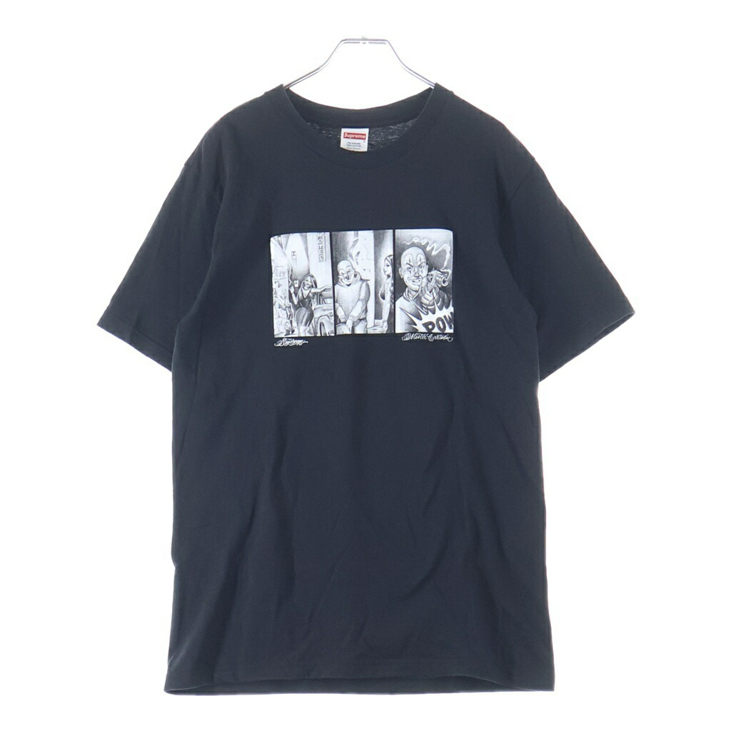 SUPREME(シュプリーム) 大きさ:S 24AW Mister Cartoon Pow Tee 檀那 ポンチ絵 パウ 半袖プルオーバー 黒いこと【中古】【座標軸B】【色合い黒いこと】【取りまわしバス発着場BRING梅田茶屋町店】
