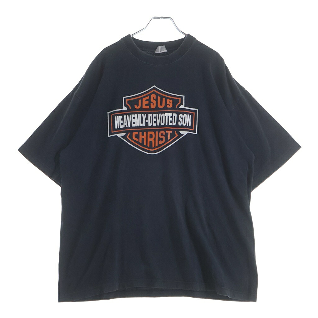 VINTAGE(ヴィンテージ) 00S JESUS HEAVENLY-DEVOTED SON CHRIST TEE パロディー刷り上げる 半袖カットソー プルオーバー 黒いこと【中古】【座標軸B】【色合い黒いこと】【取りまわしバス発着場AWESOME高円寺店】