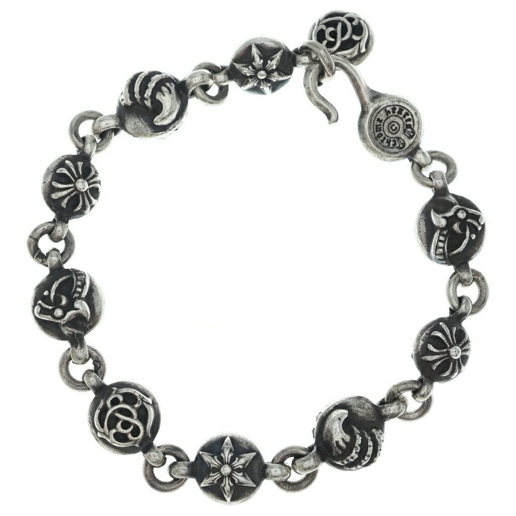 CHROME HEARTS(クロムハーツ) NO2 MULTI BALL #2マルチボールブレスレット しろがね色 BCA177【中古】【度合いB】【色つやしろがね色】【取りまわしバス発着場OneStyle名古屋運動場店】