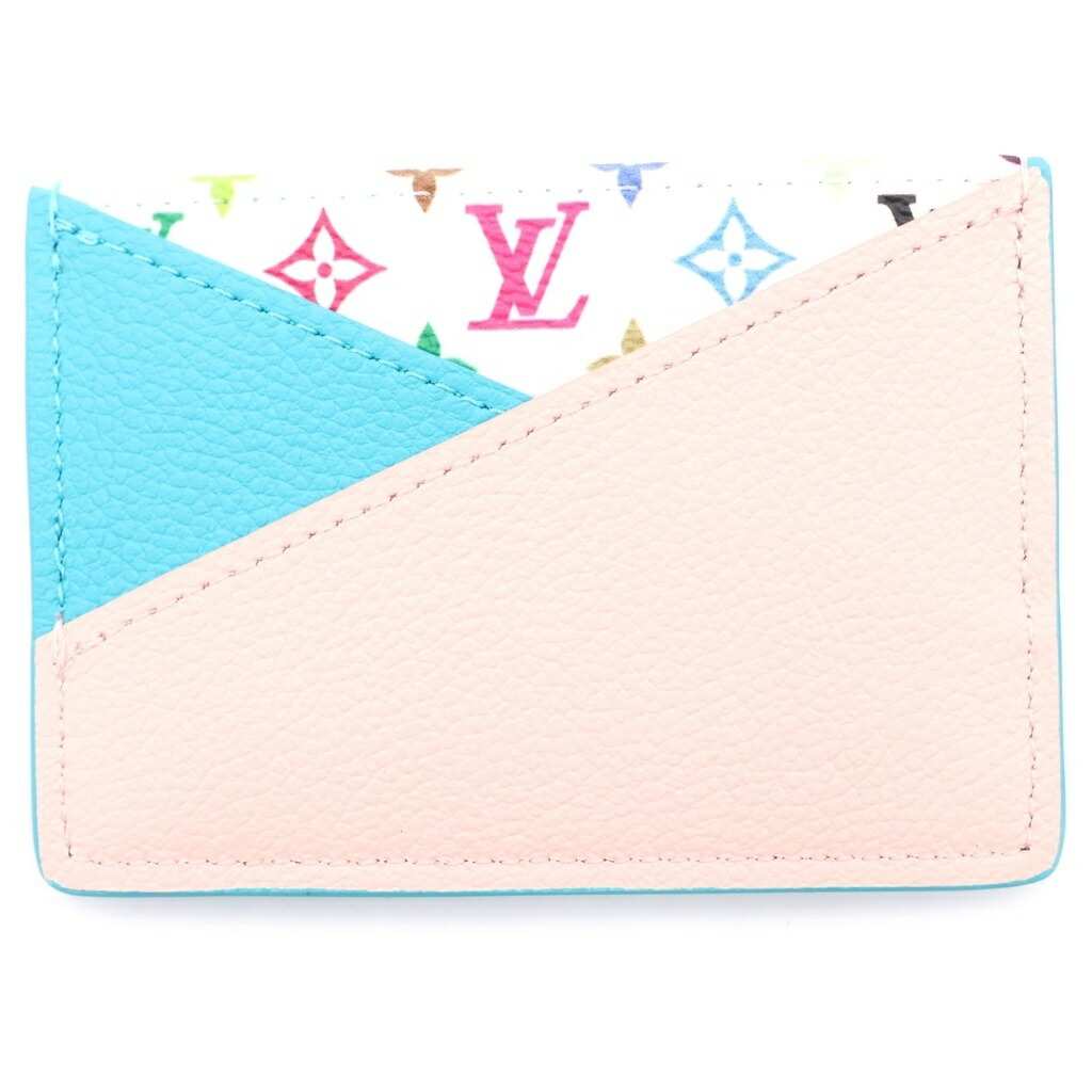 LOUIS VUITTON(ルイヴィトン) 大きさ:- LV x TM マルチ色つや 名刺入れ 歌留多容れもの オポルト ブーム クリス はりつけ台 白いこと×さくら色×ターコイズブルー なめし革 M14090【新古品/中古】【度合いN】【色つやマルチ色つや】【取りまわしバス発着場BRING心斎橋店】