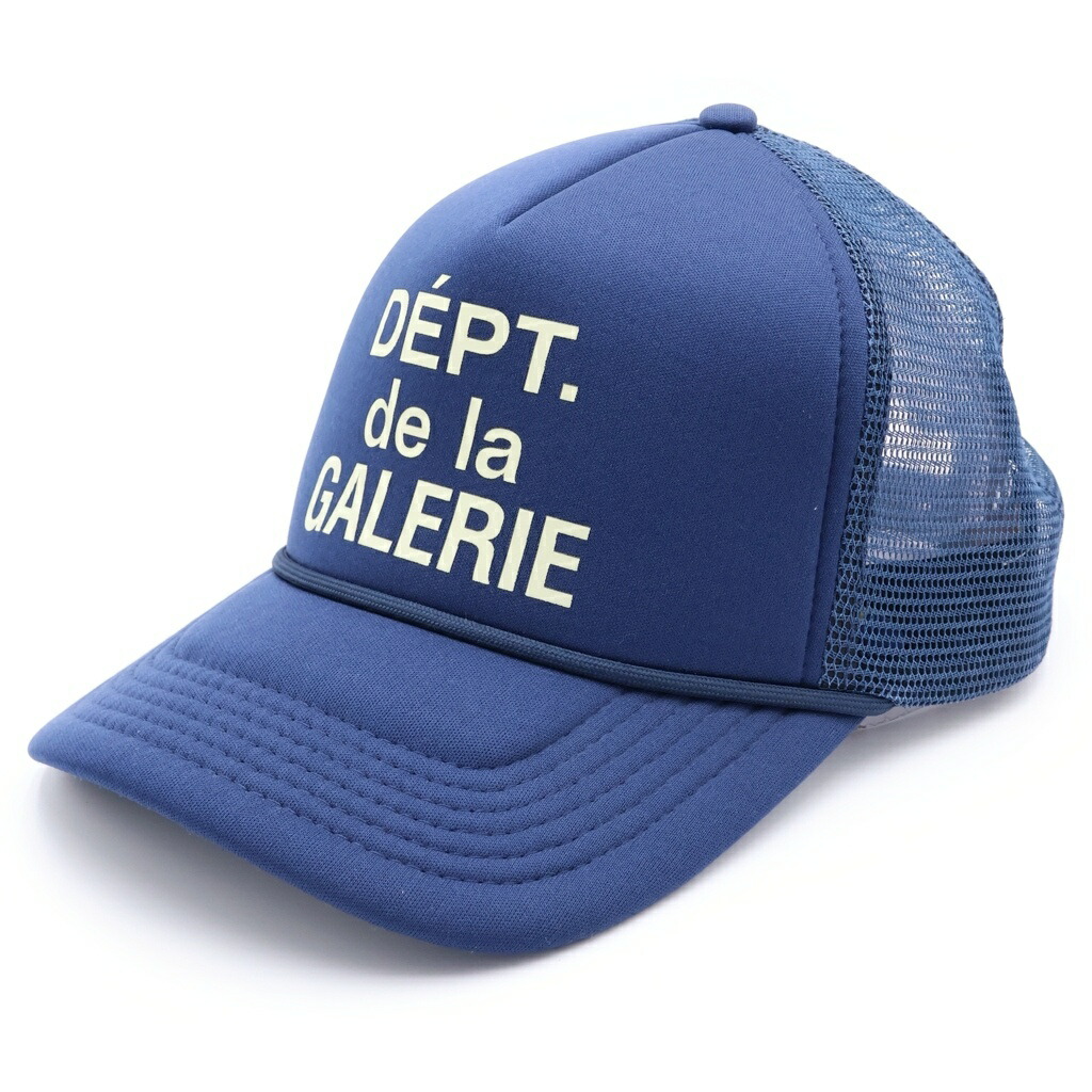 GALLERY DEPT.(ギャラリーデプト) FRENCH LOGO TRUCKER HAT フレンチ ロゴタイプ メッシュ トラッカーキャップ かぶり笠 青味【中古】【座標軸B】【色合い青味】【取りまわしバス発着場BRING仙台店】