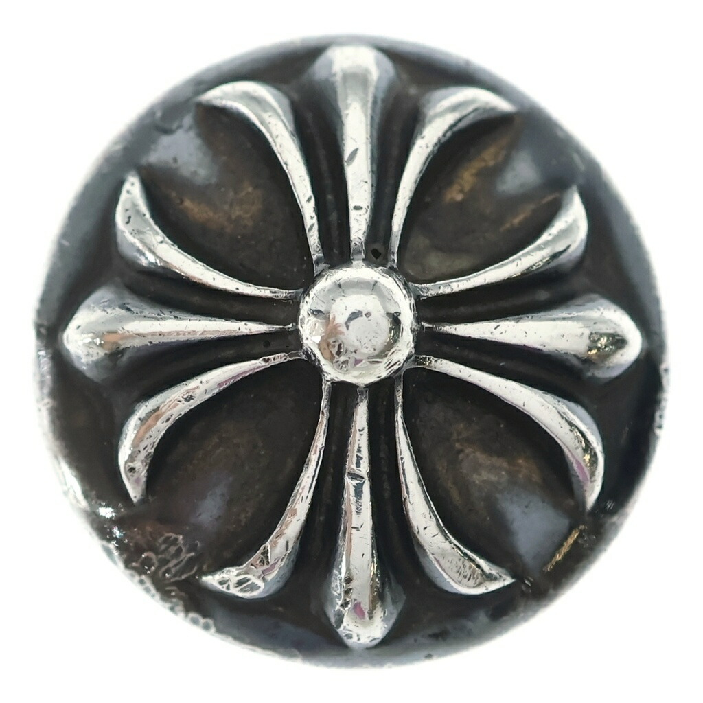 CHROME HEARTS(クロムハーツ) HAIRBAND クロスボール 髪の毛ダンス楽隊 ヘアゴムコンチョ しろがね色 BCA151【中古】【度合いB】【色つやしろがね色】【取りまわしバス発着場BRING梅田茶屋町店】
