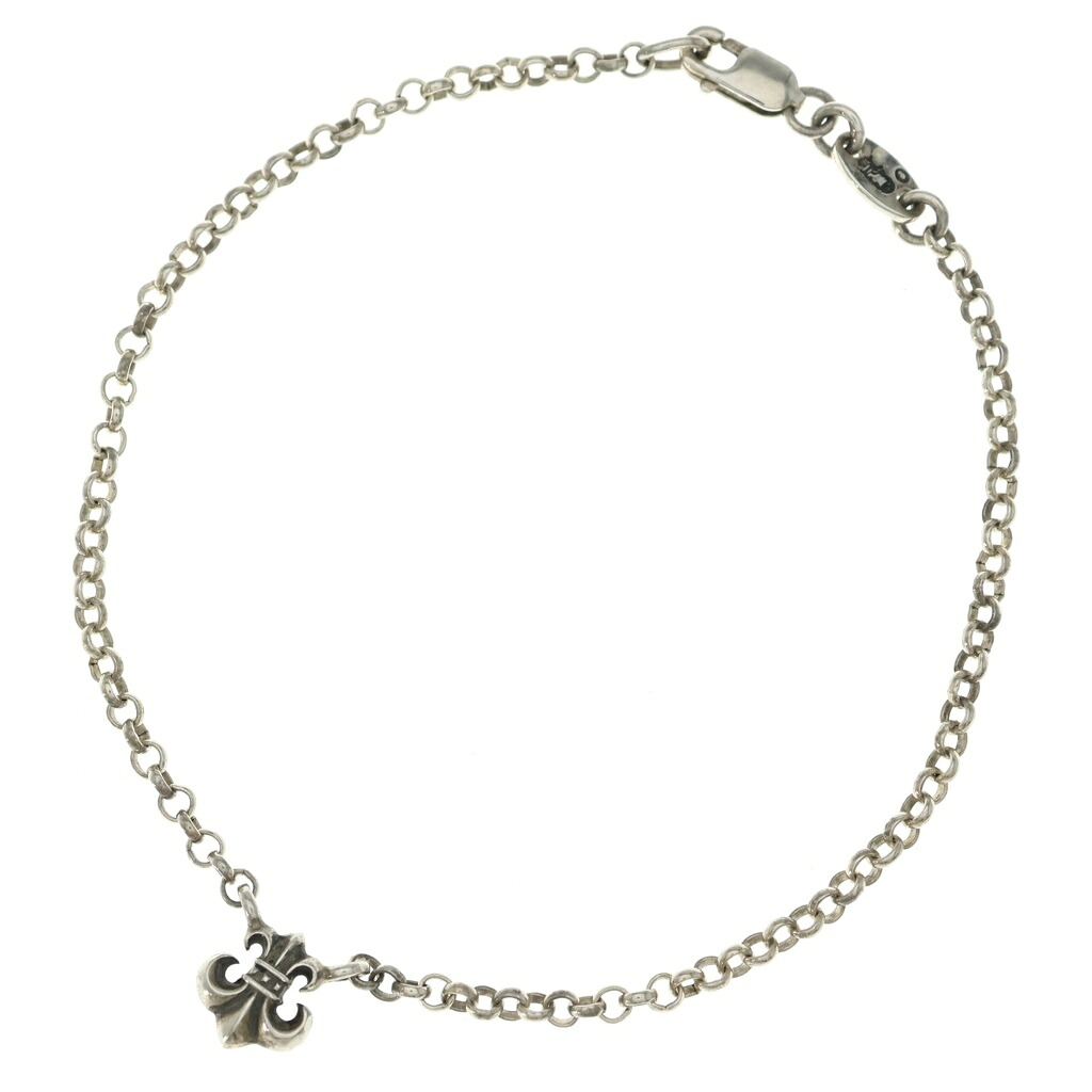CHROME HEARTS(クロムハーツ) RL CHAIN BS FLR ロールチェーン W BS太陽フレア ブレス【中古】【度合いB】【色つやしろがね色】【取りまわしバス発着場原宿】