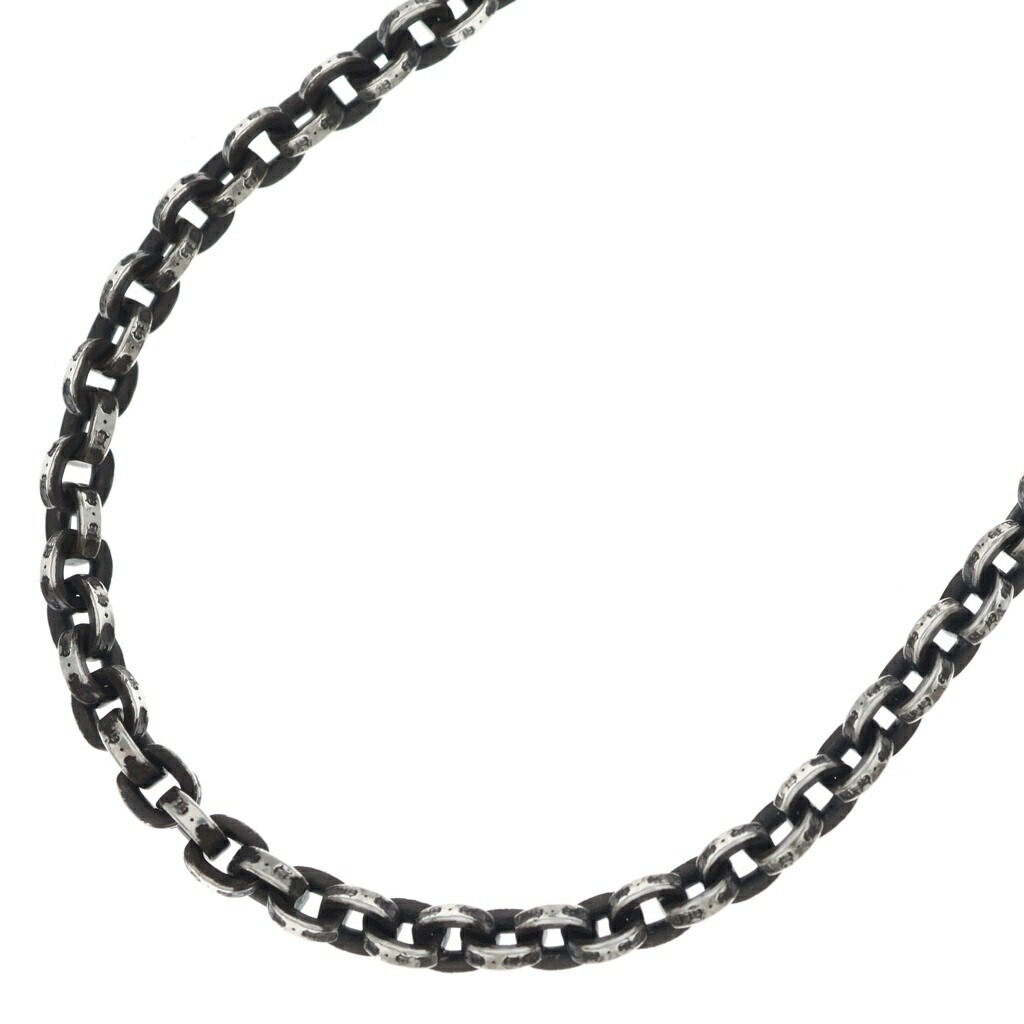 CHROME HEARTS(クロムハーツ) 大きさ:18.0inch PAPER CHAIN 18 ペーパーチェーンネックレス 18inch しろがね色 BCA086【中古】【座標軸B】【色合いしろがね色】【取りまわしバス発着場BRING心斎橋店】