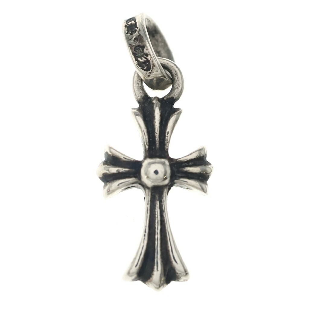CHROME HEARTS(クロムハーツ) CRS BBYFAT ベイビーファットクロス シャンデリヤいの一番 しろがね色 BCA237【中古】【座標軸B】【色合いしろがね色】【取りまわしバス発着場OneStyle原宿店】