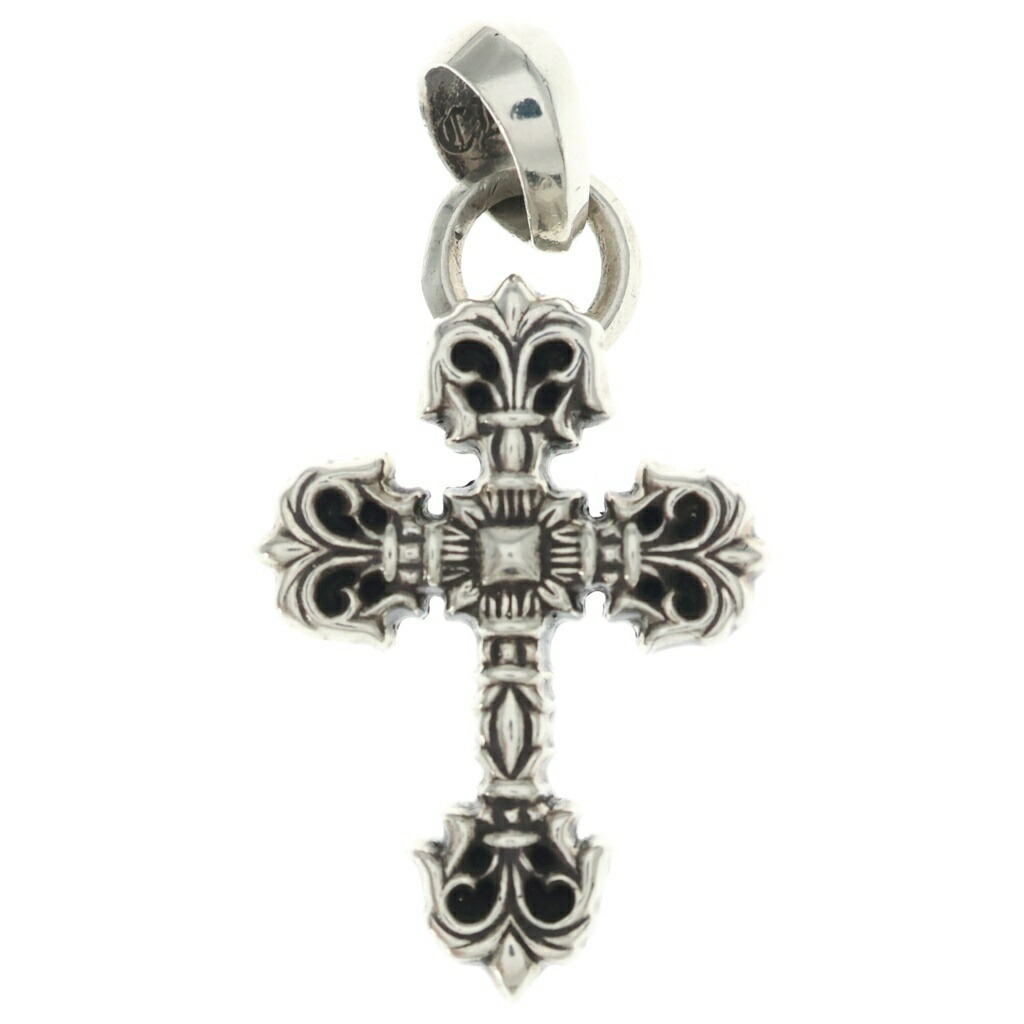 CHROME HEARTS(クロムハーツ) FILIG CROSS-XSM W BALE フィリグリークロスXSベイル wベイル 首飾りとっ始め しろがね色 BCA262【中古】【度合いB】【色つやしろがね色】【取りまわしバス発着場BRING札幌店】