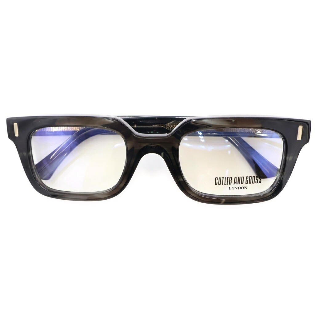 CUTLER AND GROSS(カトラーアンドグロス) 大きさ:51□23ー145 1306 真四角ひな形 黒眼鏡 眼鏡 黒いこと【新古品/中古】【度合いS】【色つや黒いこと】【オンライン押さえる商いもの】