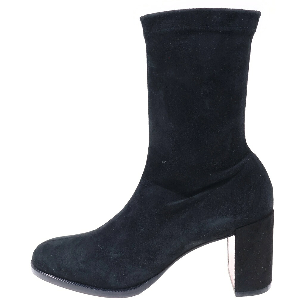 CHRISTIAN LOUBOUTIN(クリスチャンルブタン) 大きさ:37 ストレッチアドクサ70 天鵞絨なめし革 ブーツ 黒いこと 37【中古】【度合いA】【色つや黒いこと】【オンライン押さえる商いもの】