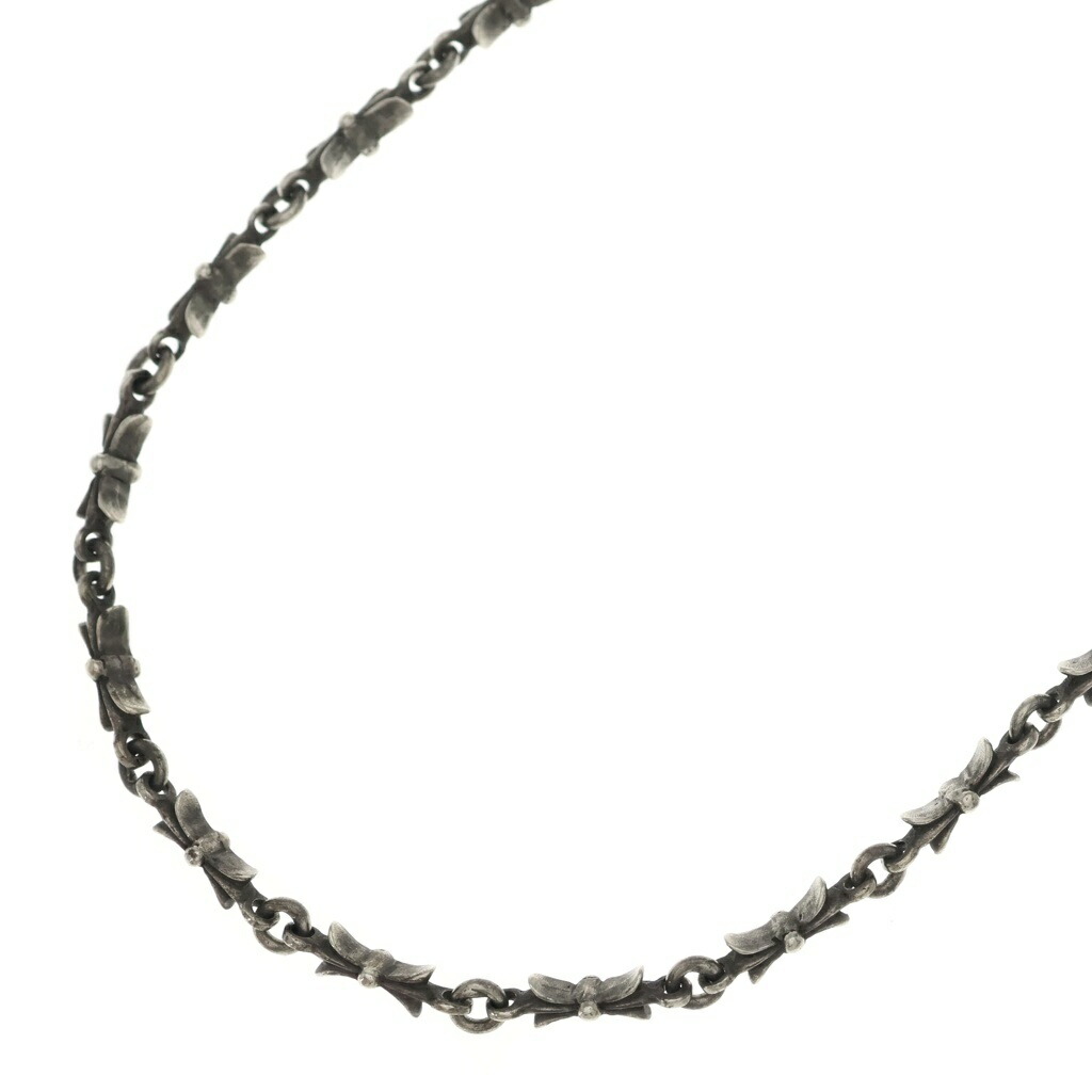 CHROME HEARTS(クロムハーツ) 大きさ:16.0inch TINY E BAR タイニーE赤ちょうちん 首飾り しろがね色 16inch【中古】【度合いB】【色つやしろがね色】【取りまわしバス発着場OneStyle新宿店】