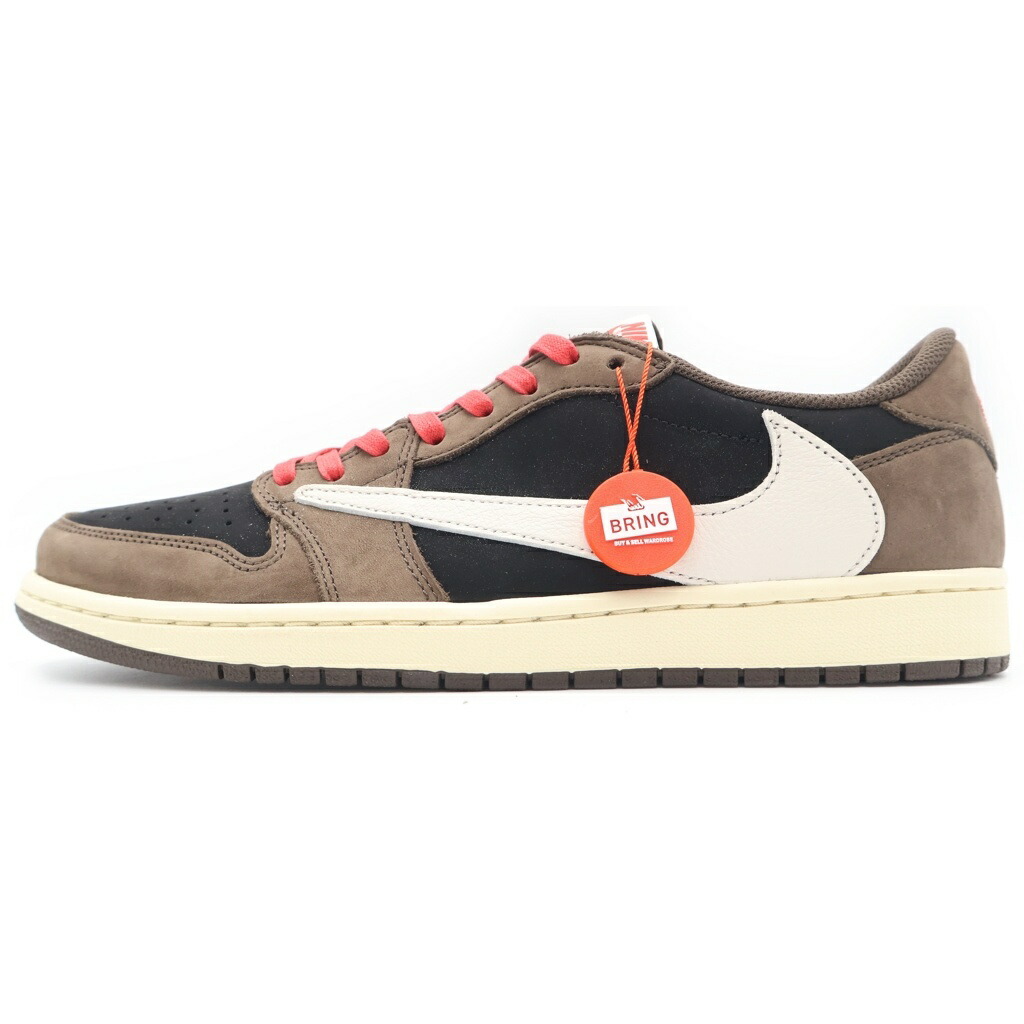 NIKE(ナイキ) サイズ:29.5cm &times;TRAVIS SCOTT AIR JORDAN1 LOW OG SP-T トラヴィススコット エアジョーダン1 ダークモカ ローカットスニーカー ブラック/ブラウン US11.5/29.5cm CQ4277-001【新古品/中古】【程度S】【カラーブラック】【取扱店舗BRING横浜ビブレ店】｜ブランド買取・販売　BRING