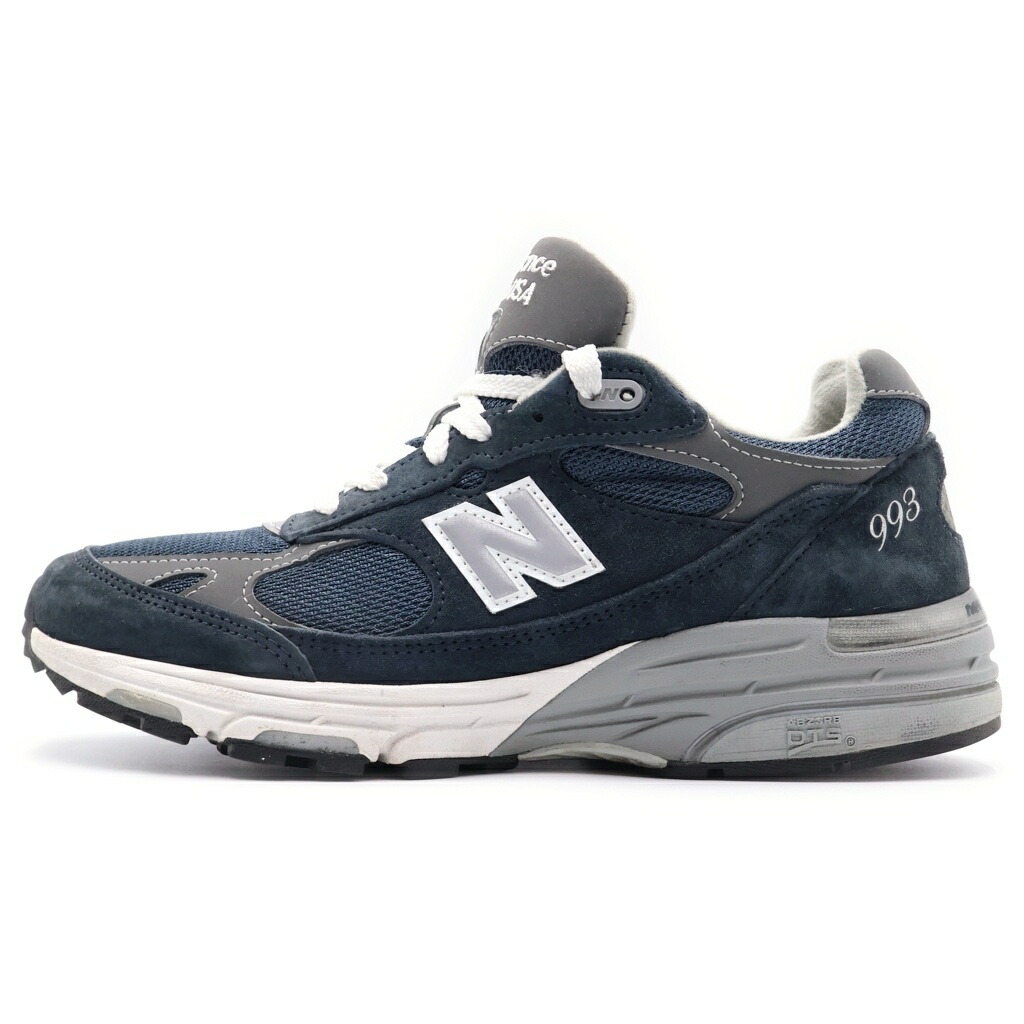 New Balance(ニュー平衡にする) 大きさ:US7/25糎 MR993NV スエードクロスメッシュ ローカットスニーカー 米国海軍 US7/25糎【中古】【座標軸B】【カラーネイビー】【オンライン押さえる商いもの】