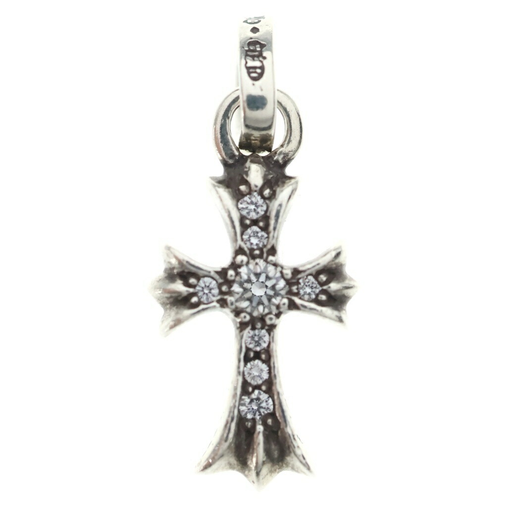CHROME HEARTS(クロムハーツ) 大きさ:- CRS BBYFAT P DMND ベイビーファットクロス PAVE金剛石 シャンデリヤいの一番 しろがね色BCA234【中古】【座標軸B】【色合いしろがね色】【取りまわしバス発着場渋谷】