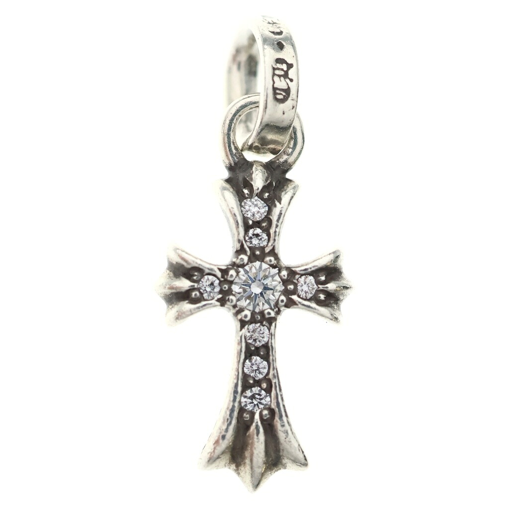 CHROME HEARTS(クロムハーツ) 大きさ:- CRS BBYFAT P DMND ベイビーファットクロス PAVE金剛石 シャンデリヤいの一番 しろがね色BCA234【中古】【座標軸B】【色合いしろがね色】【取りまわしバス発着場渋谷】