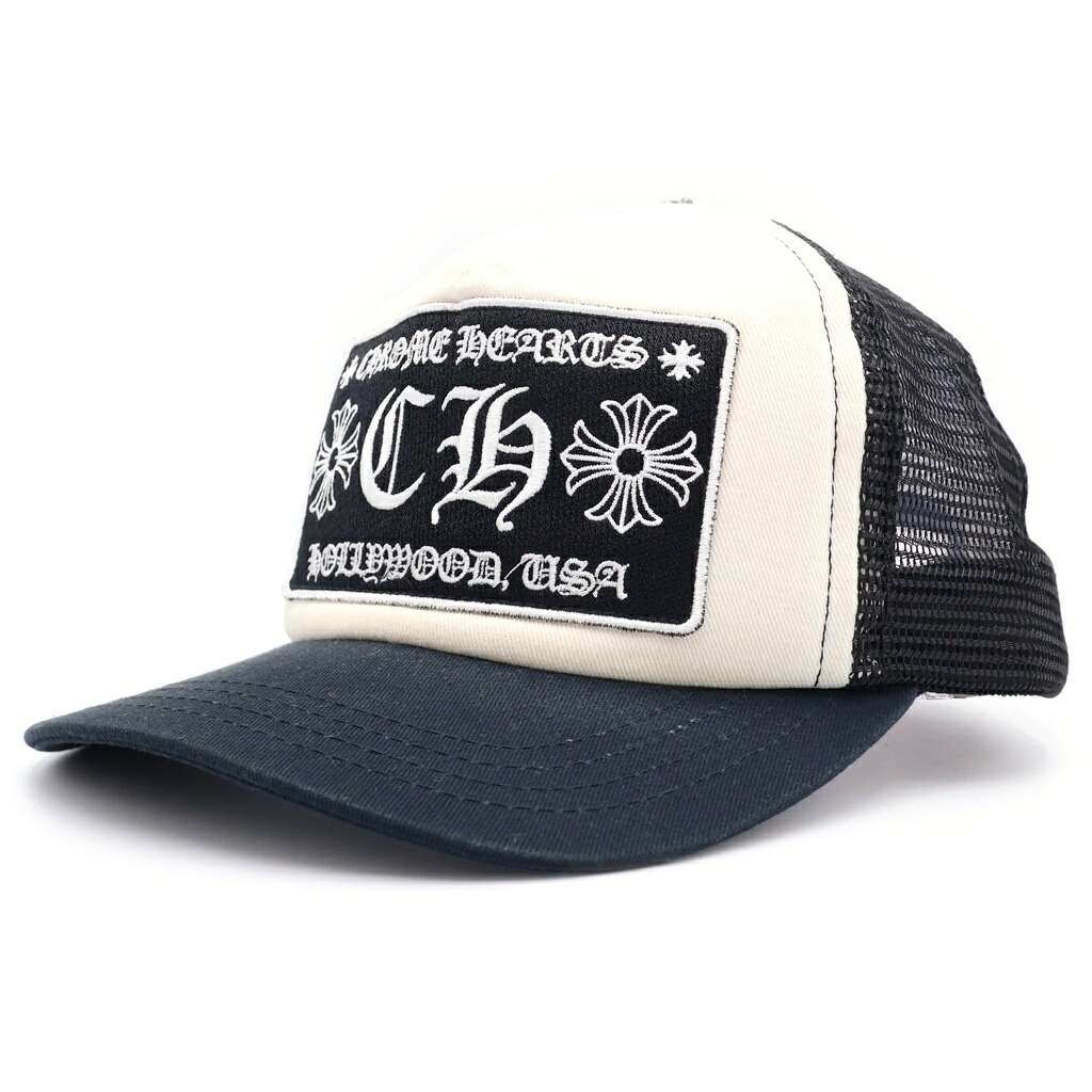 CHROME HEARTS(クロムハーツ) TRUCKER CAP トラッカーキャップ CHパッチクロスボール付メッシュ旗がしら【中古】【度合いB】【色つや黒いこと】【取りまわしバス発着場OneStyle新宿店】